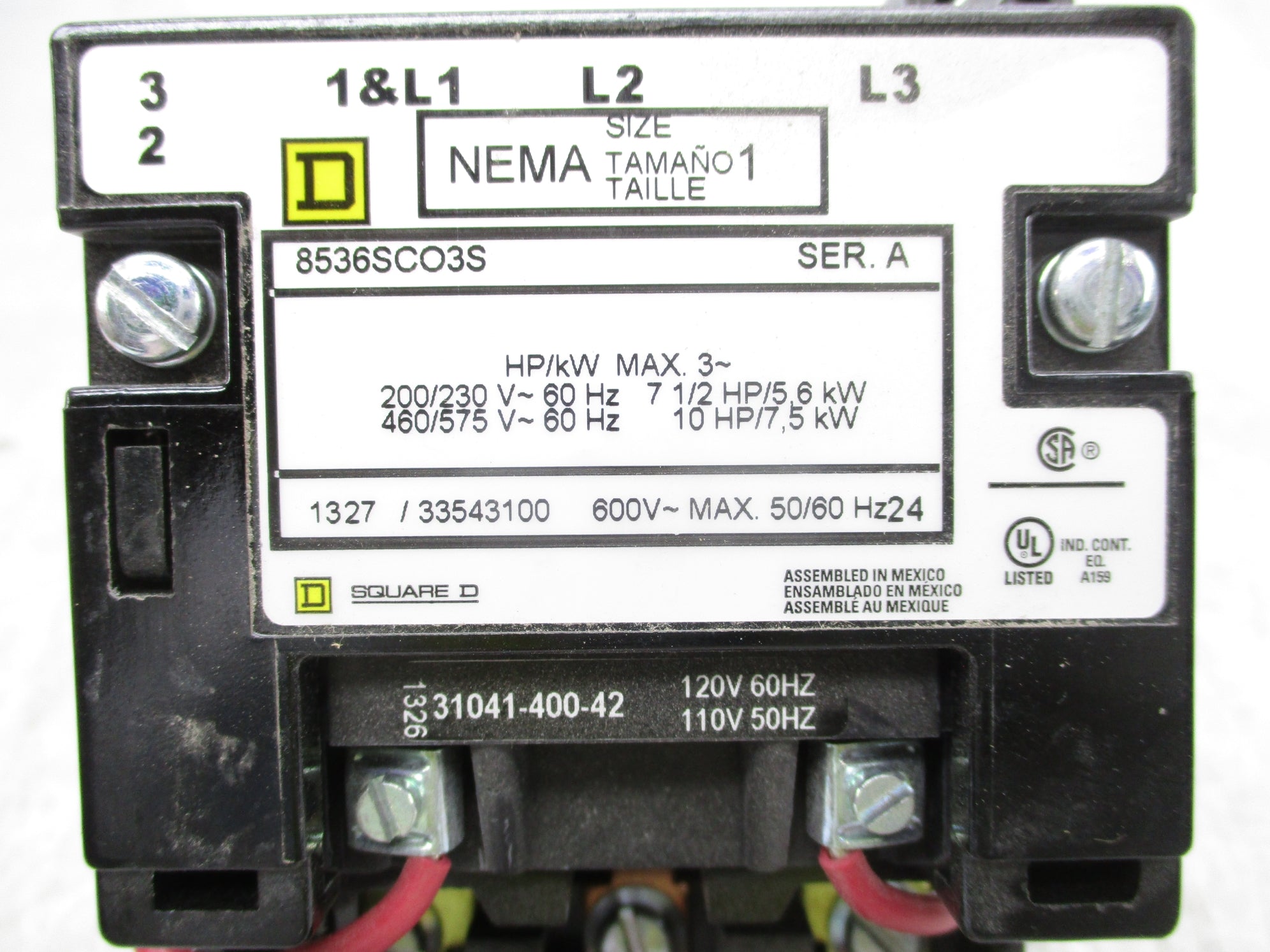 SQUARE D 8536SCO3S SER. A NSNP