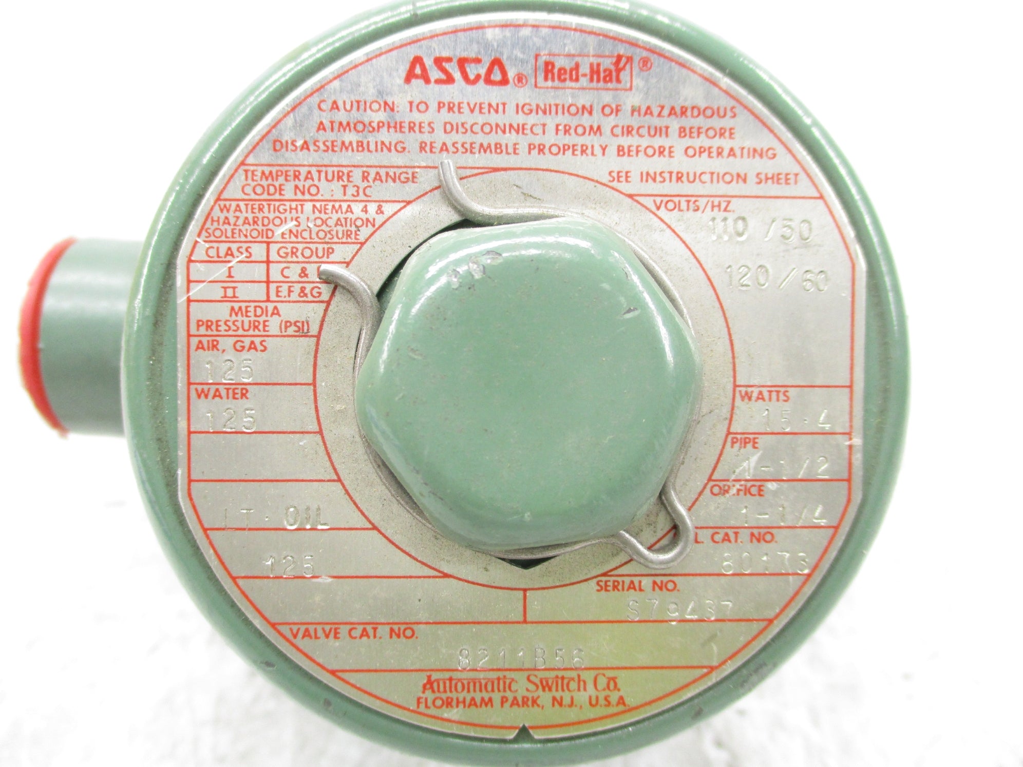 ASCO 8211B56 110/120V NSNP