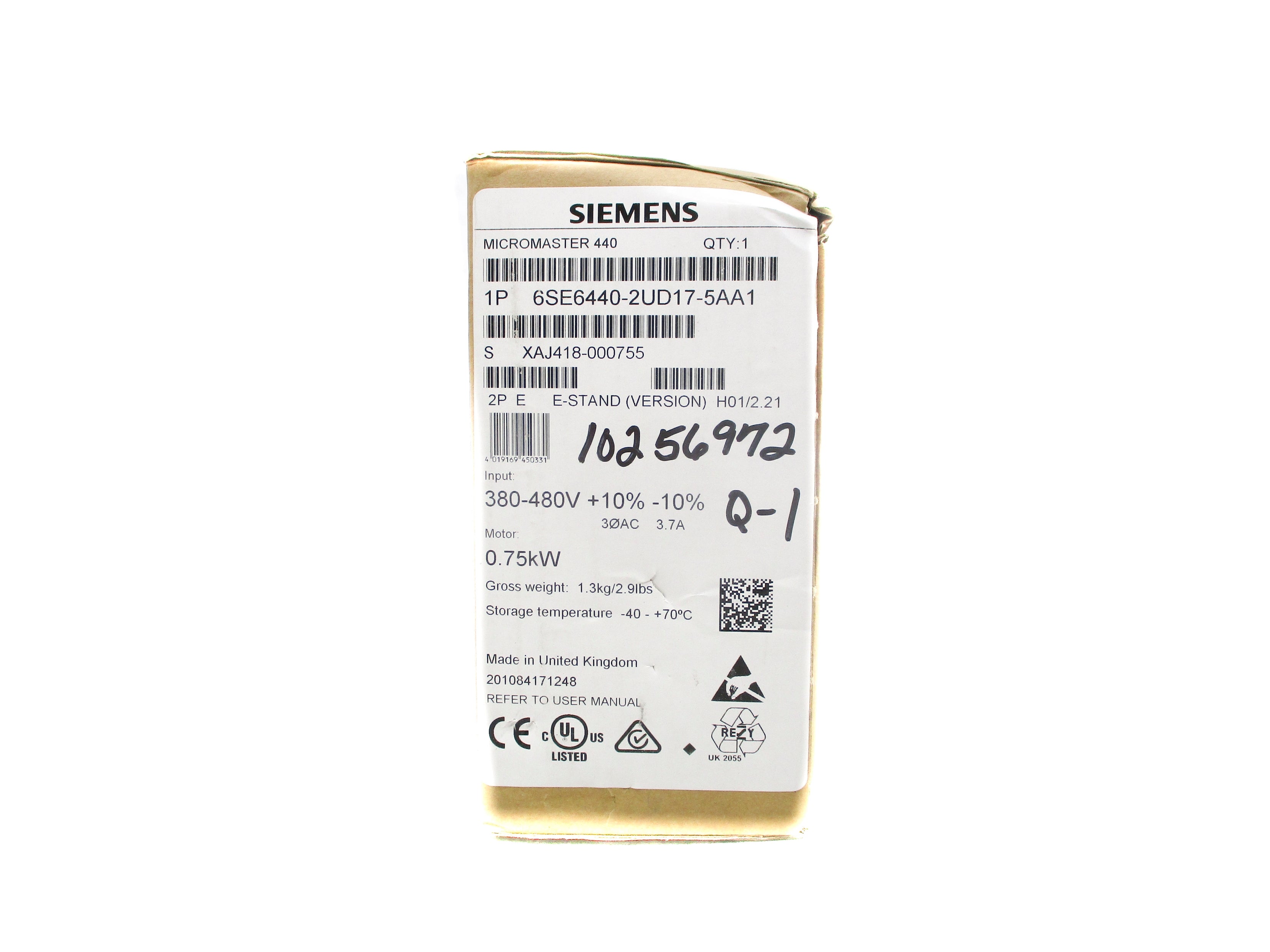 SIEMENS 6SE6440-2UD17-5AA1 NSFS