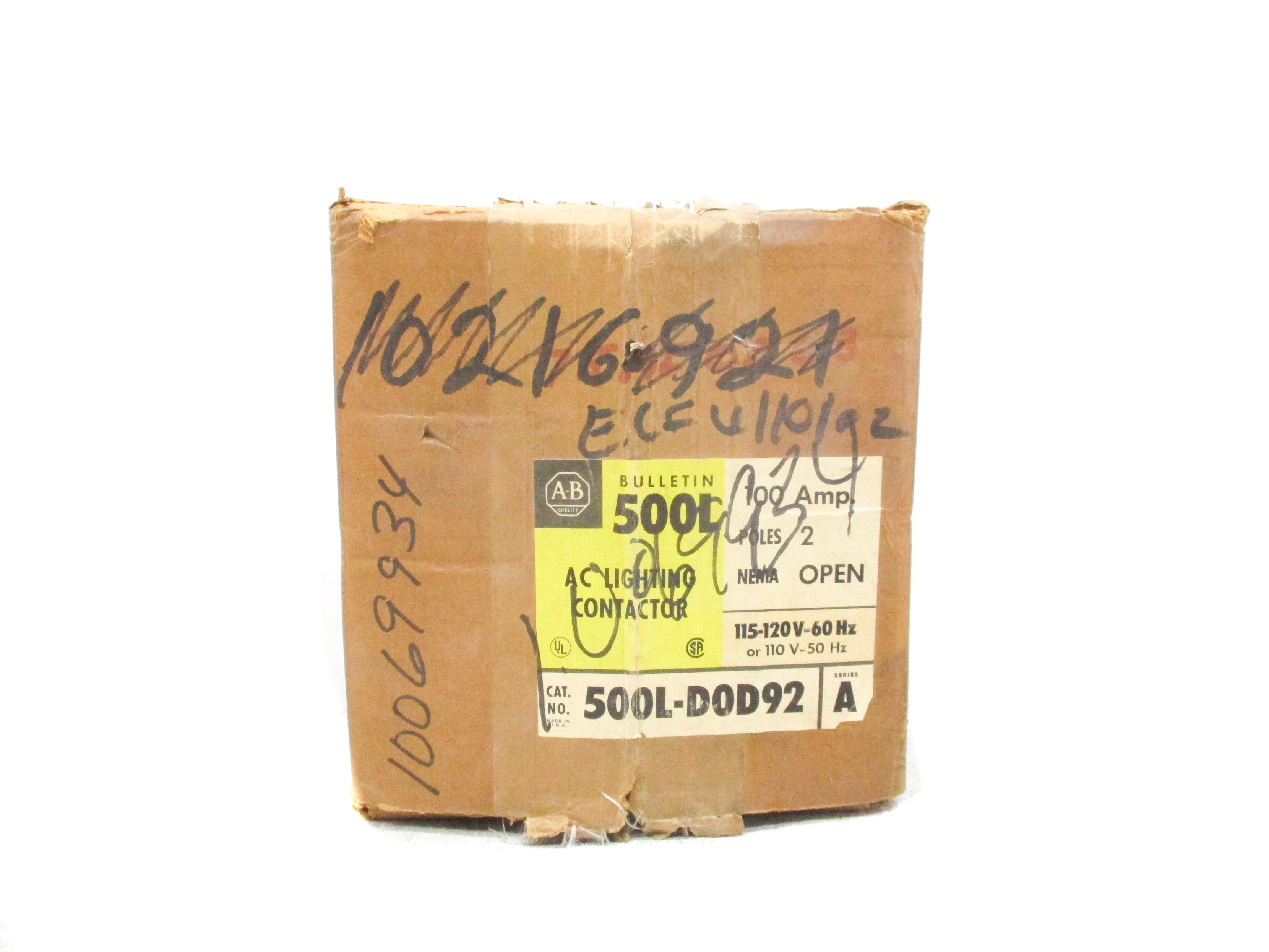 INDUSTRIAL SPARE PART 500L-DOD92 SER. A 120V (BR/YL) NSFS
