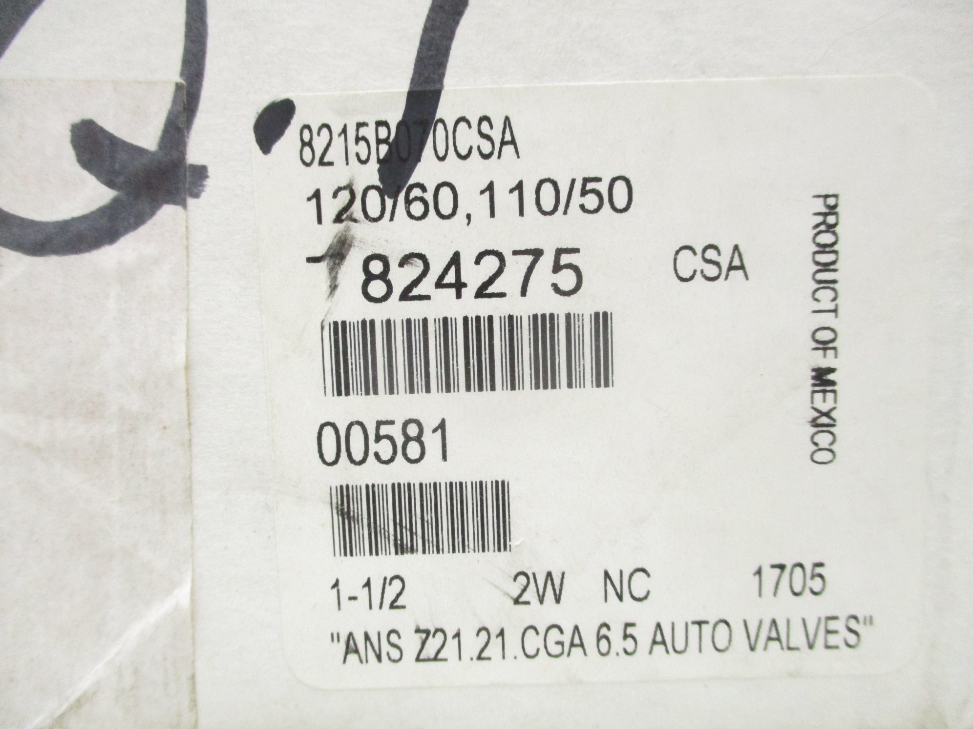 ASCO 8215B070CSA 110/120V NSFS