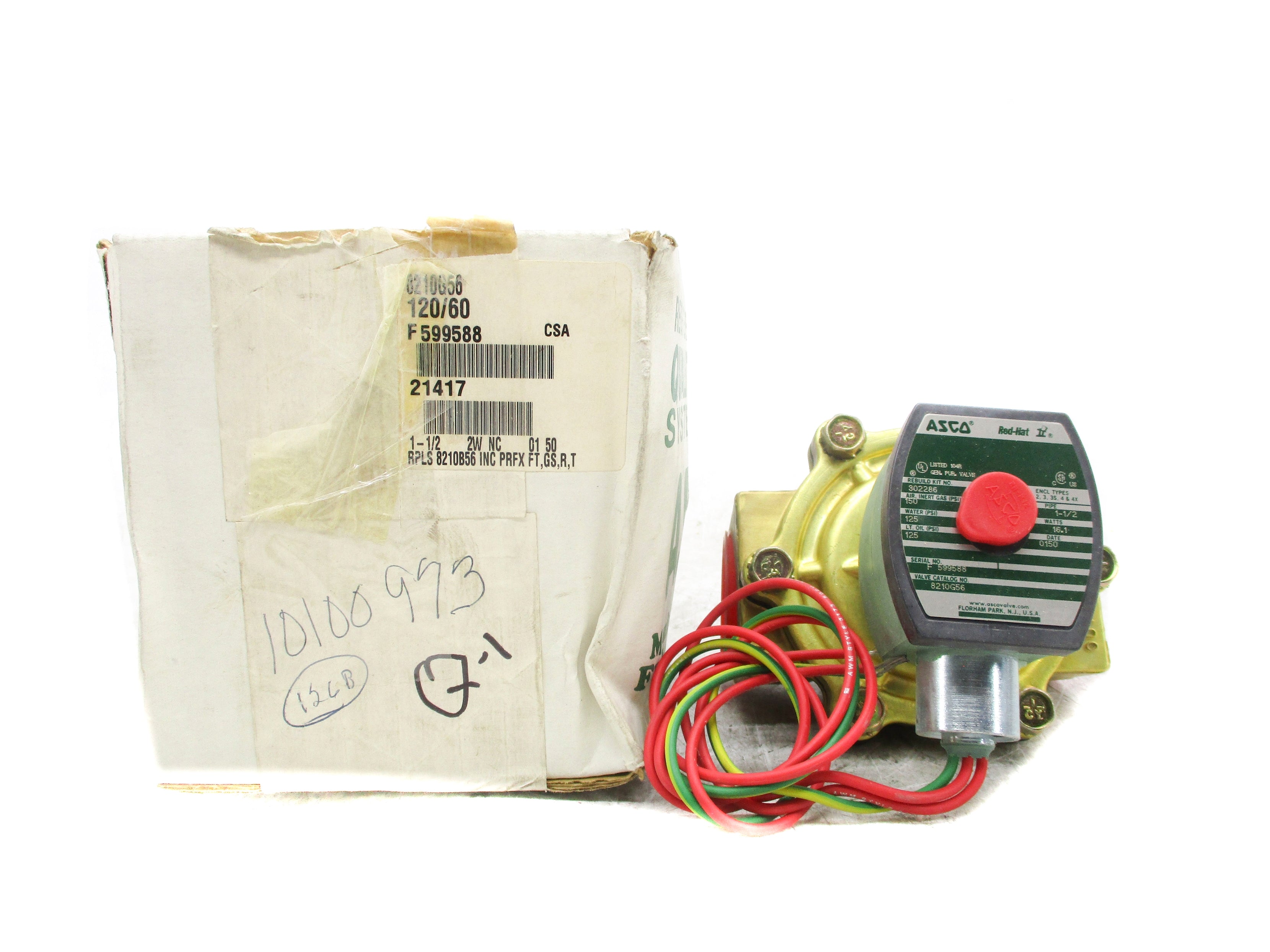 ASCO 8210G56 120V 125-150PSI 1-1/2" NSMP