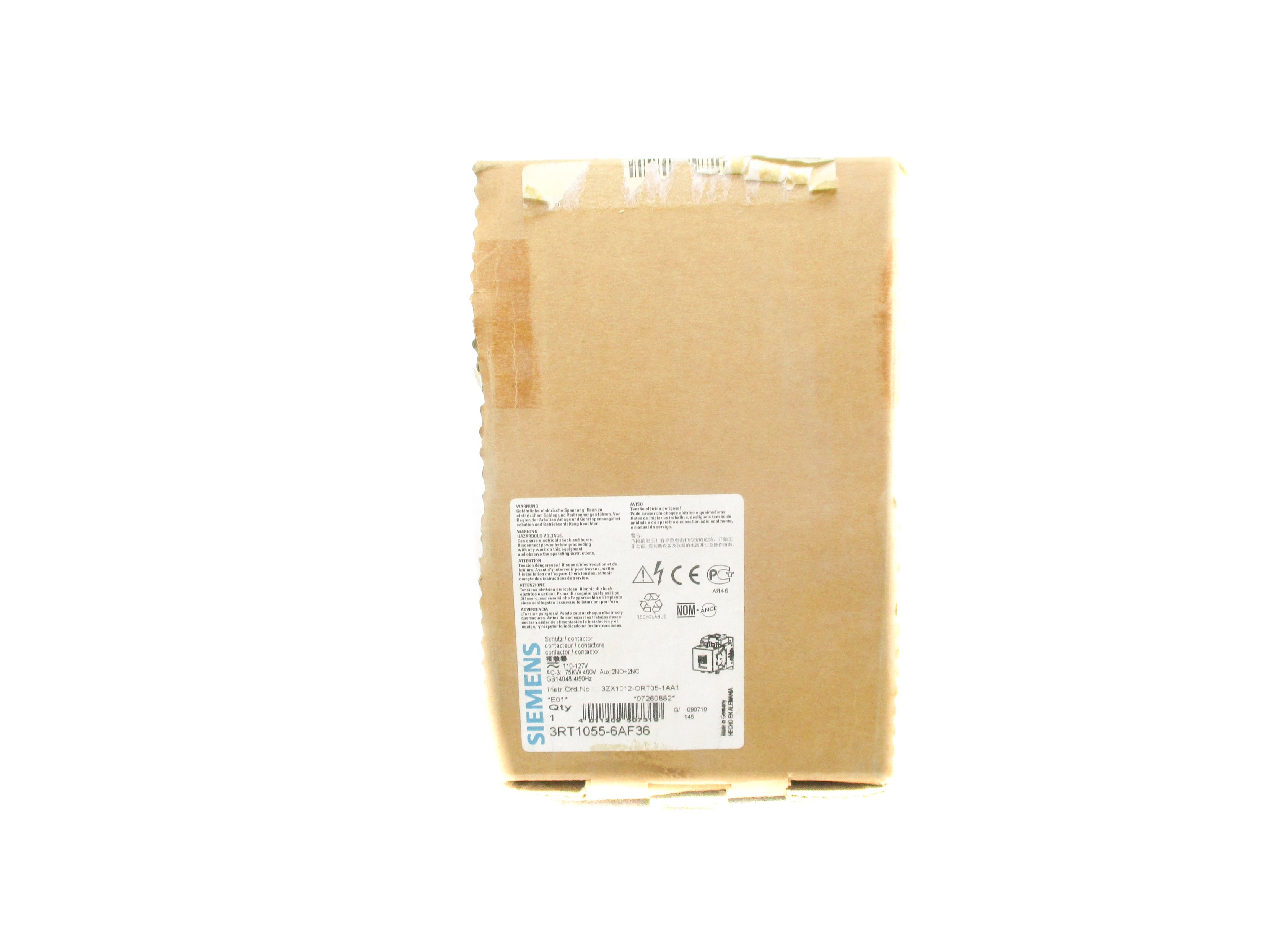 SIEMENS 3RT1055-6AF36 127V NSMP