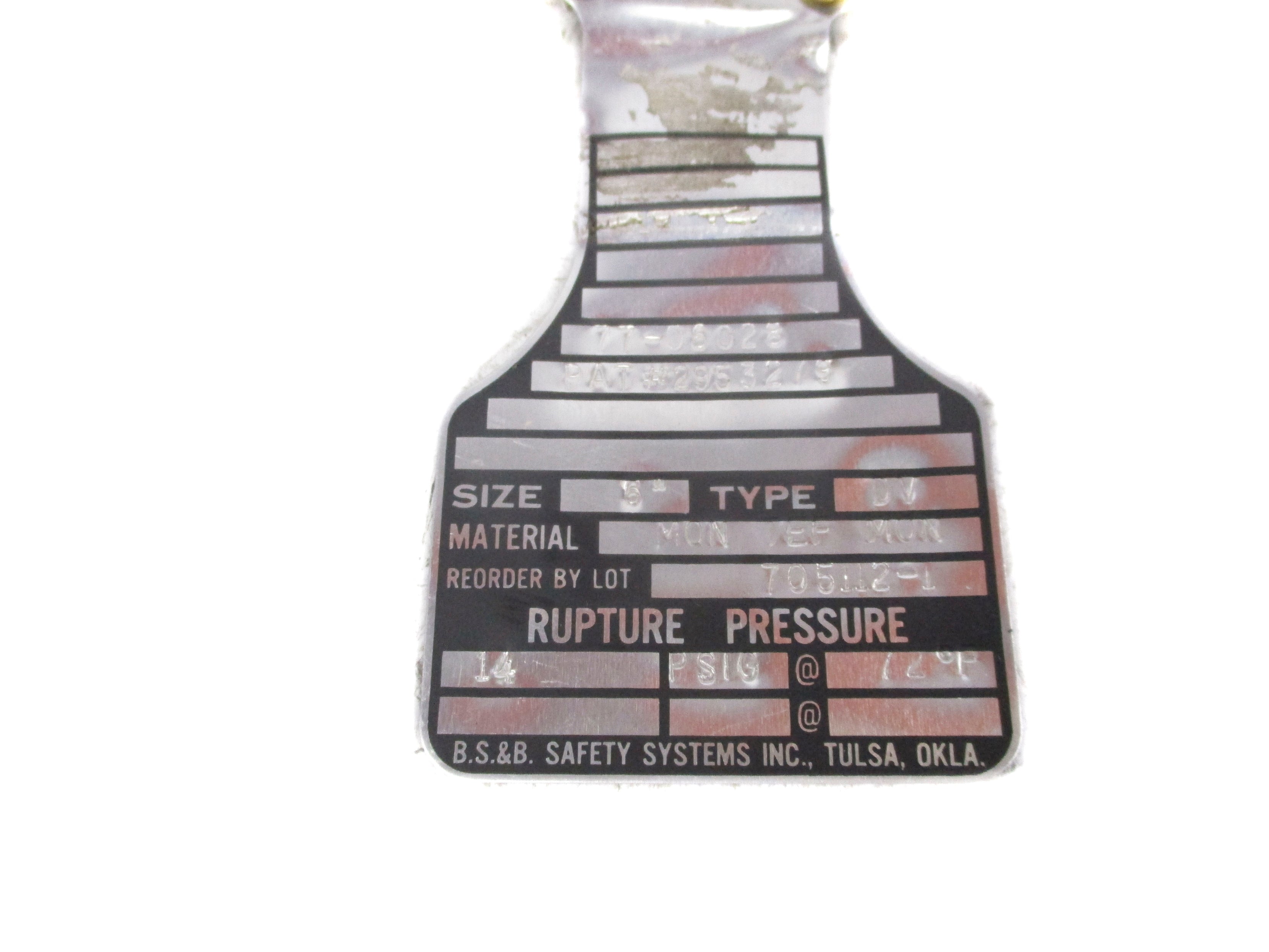 BS&B 705112-1 14PSI NSNP