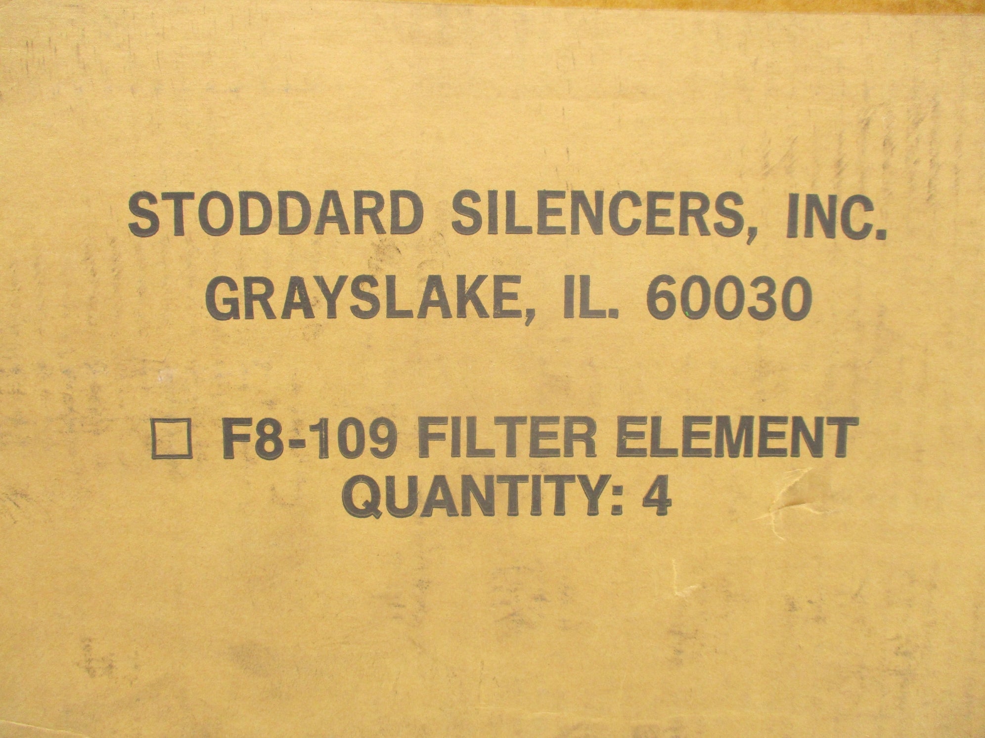 STODDARD F8-109 (PKG OF 4) NSFS