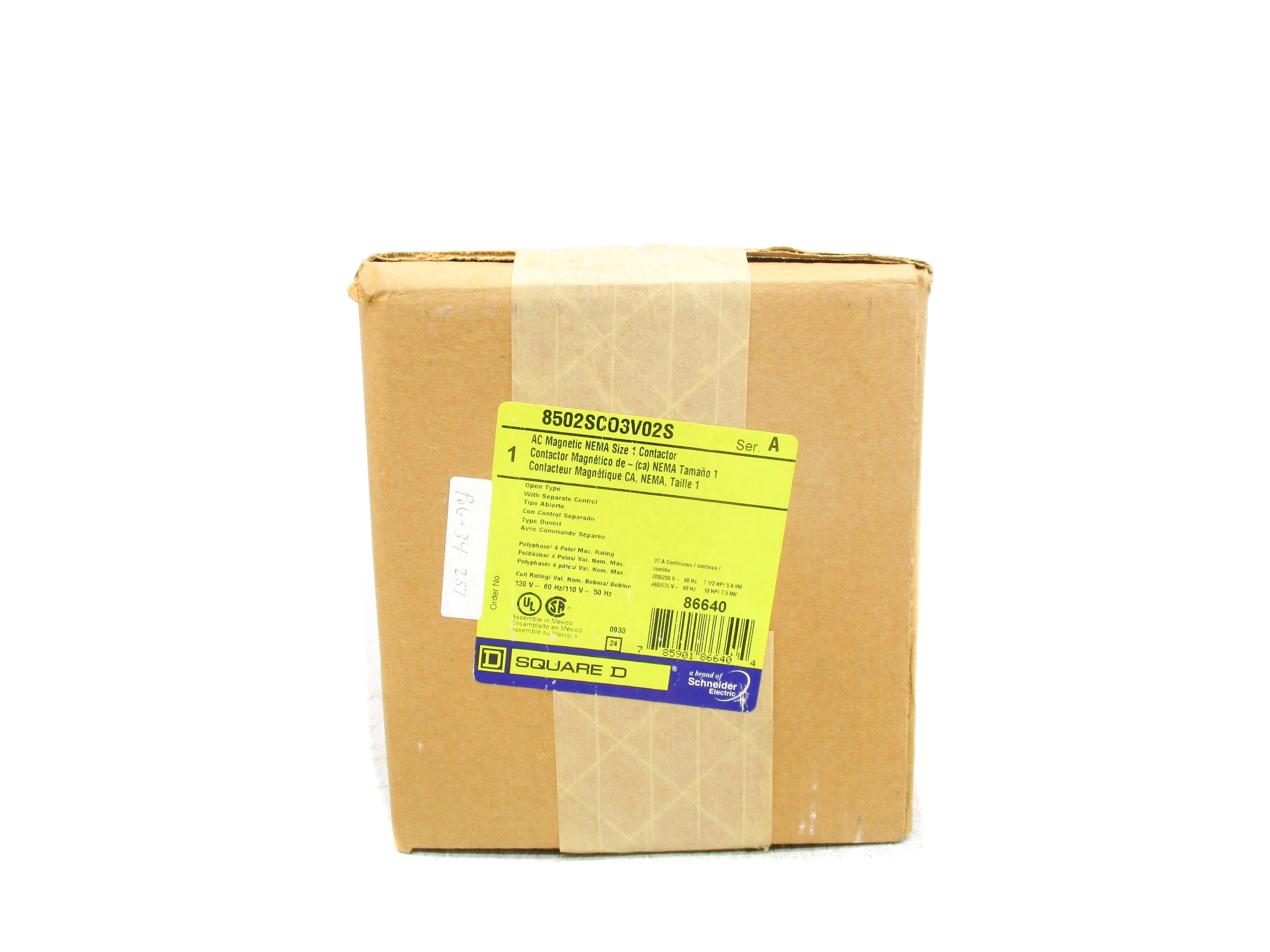SQUARE D 8502SCO3V02S SER. A 120V NSFS
