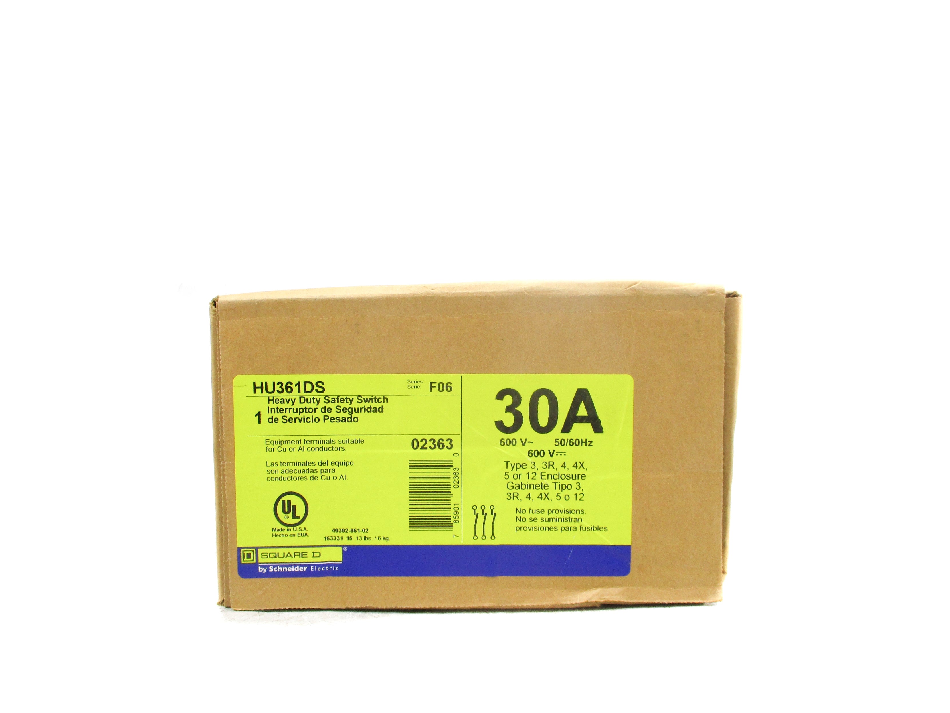 SQUARE D HU361DS SER. F06 NSFS