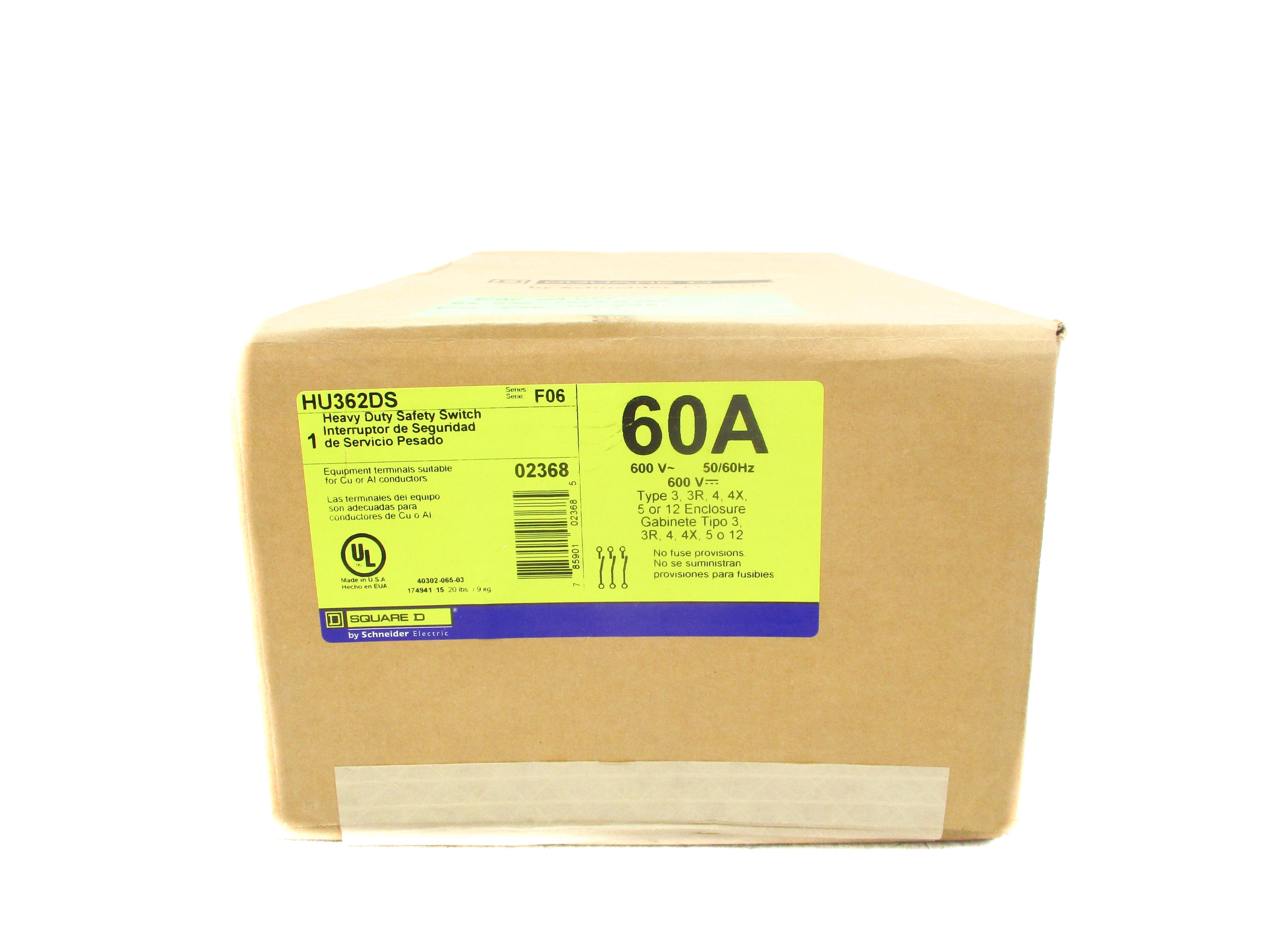 SQUARE D HU362DS SER. F06 NSFS