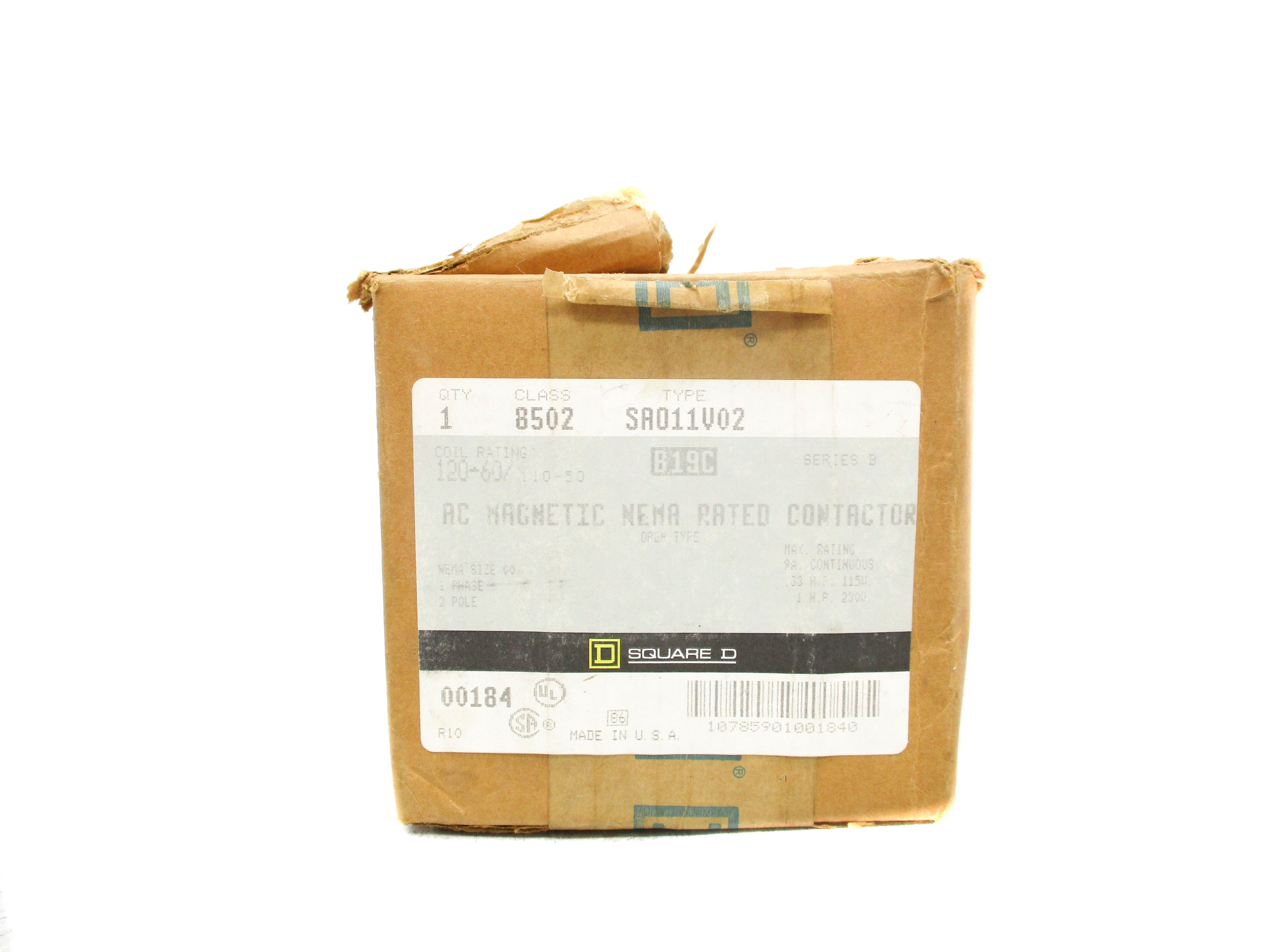 SQUARE D 8502SA011V02 SER. B 120V NSMP