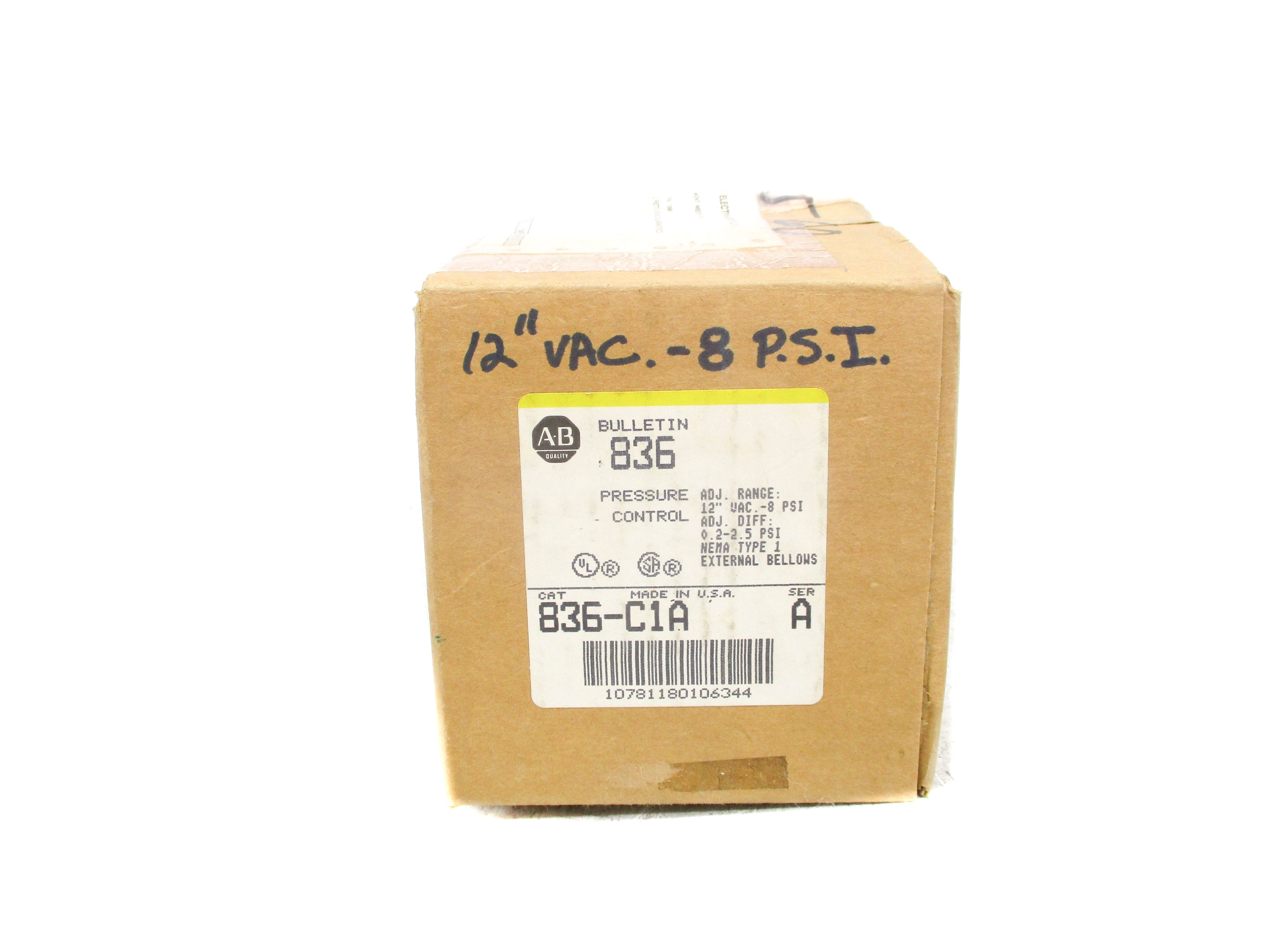 ALLEN BRADLEY 836-C1A SER. A 8PSI (BR/YL) NSMP