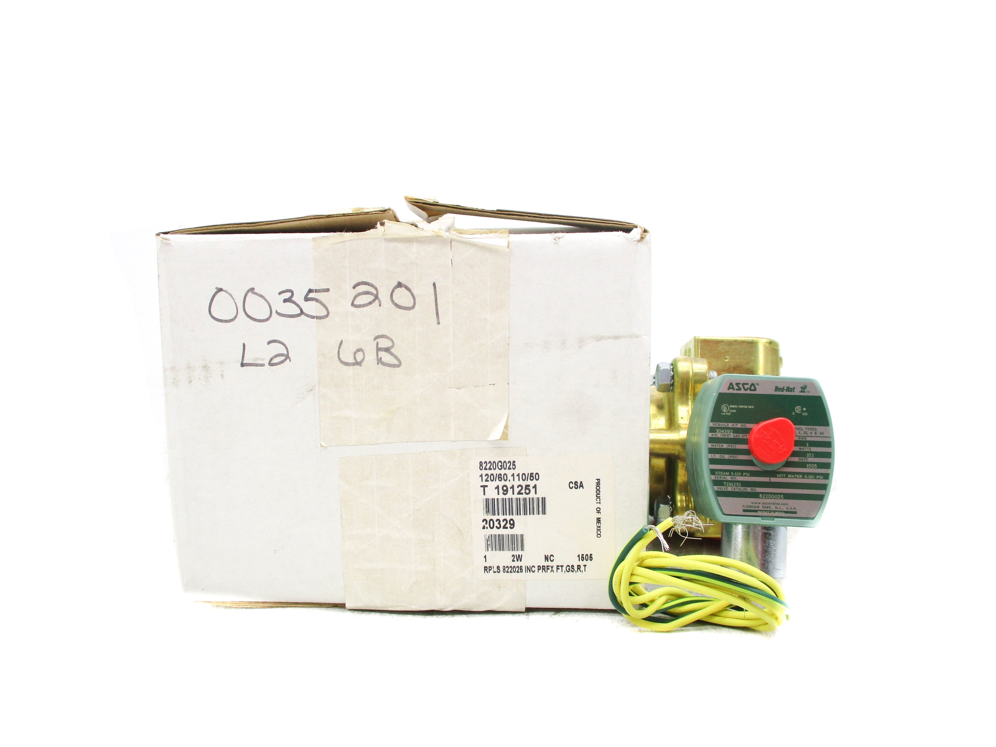 ASCO 8220G025 110/120V 5-150PSI 1" NSMP