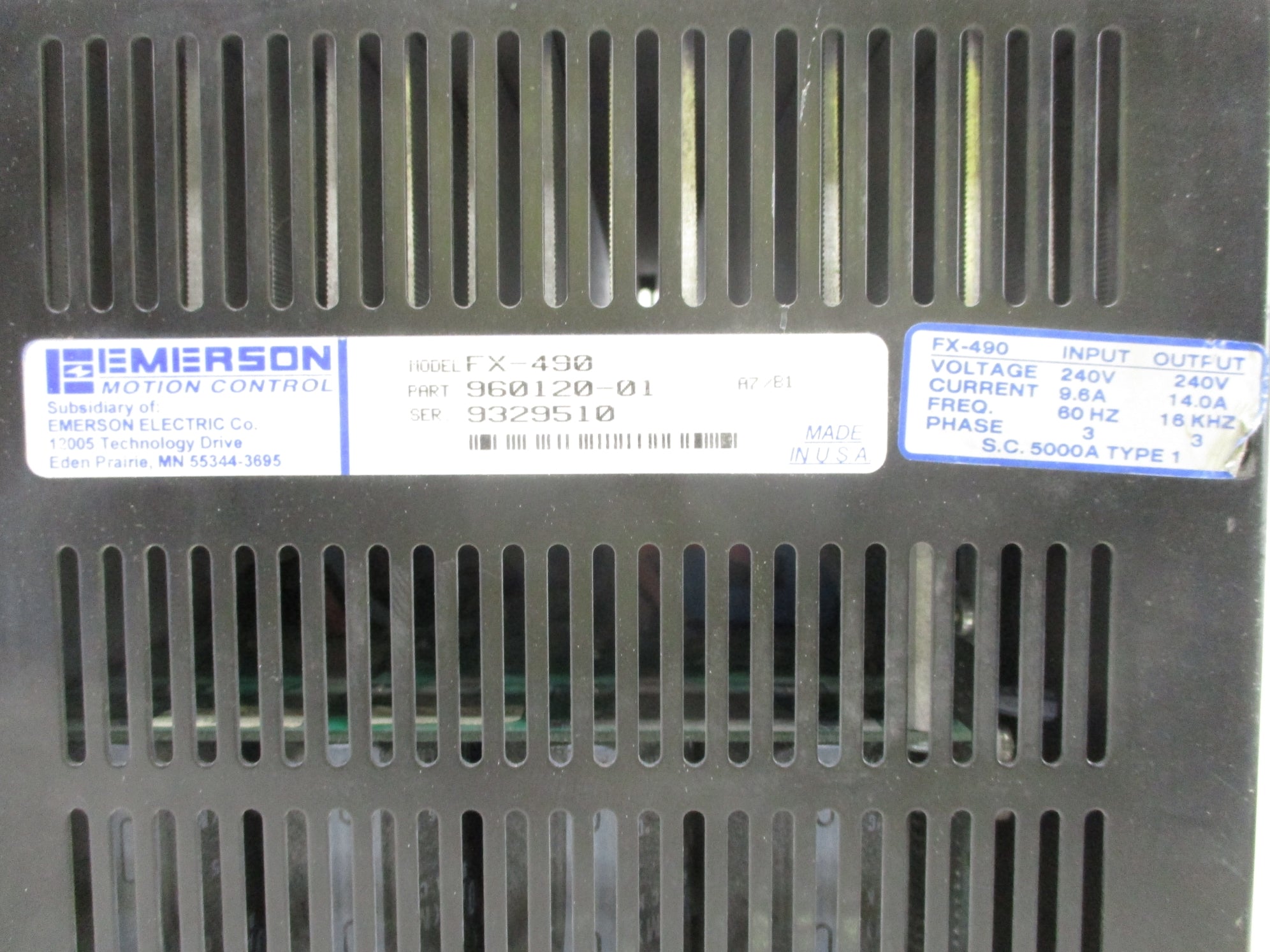EMERSON 960120-01 UNMP