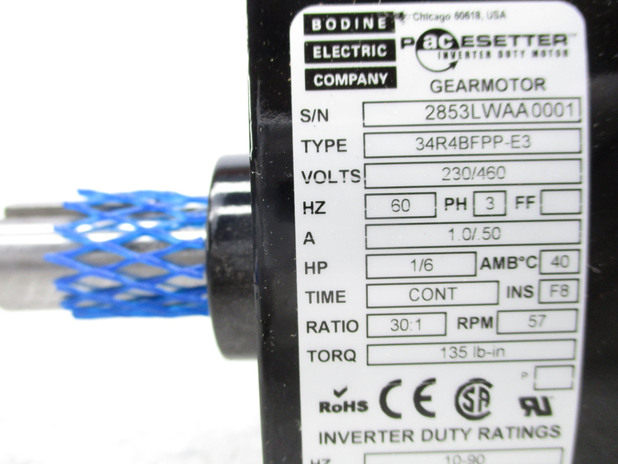 BODINE ELECTRIC 34R4BFPP-E3 NSNP