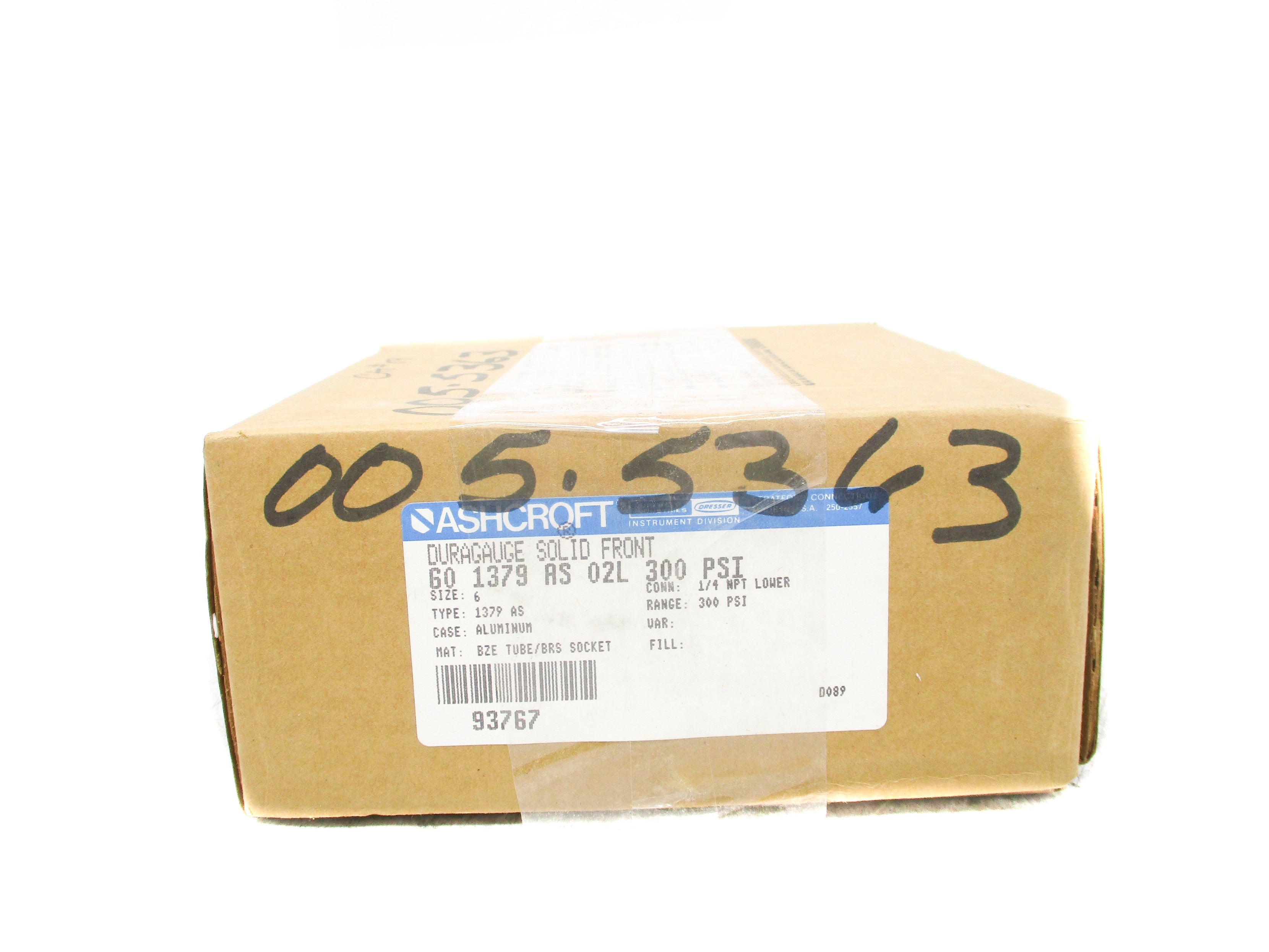 ASHCROFT 601379AS02L-300 0-300PSI NSMP