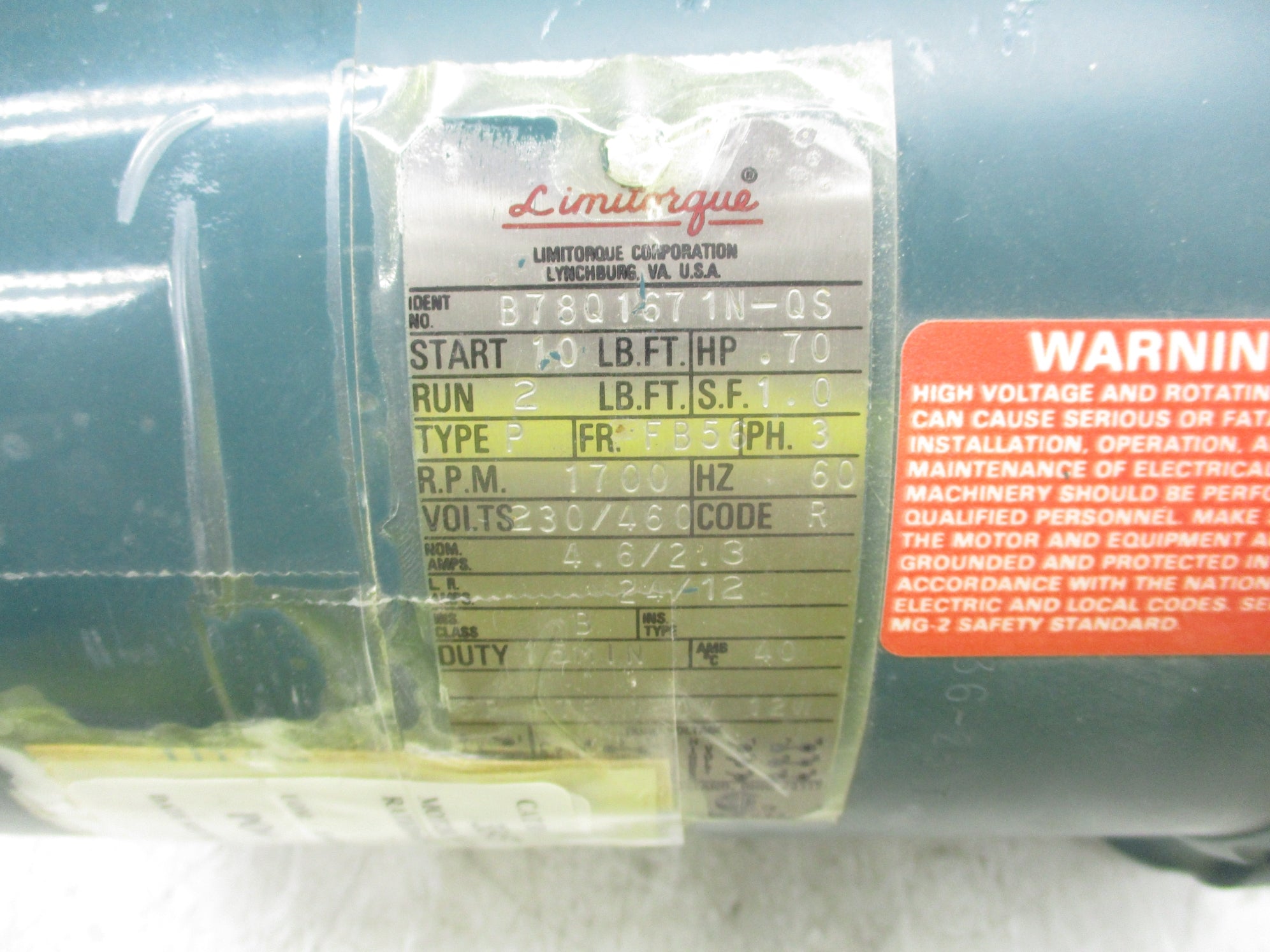 LIMITORQUE B78Q1671N-QS NSNP