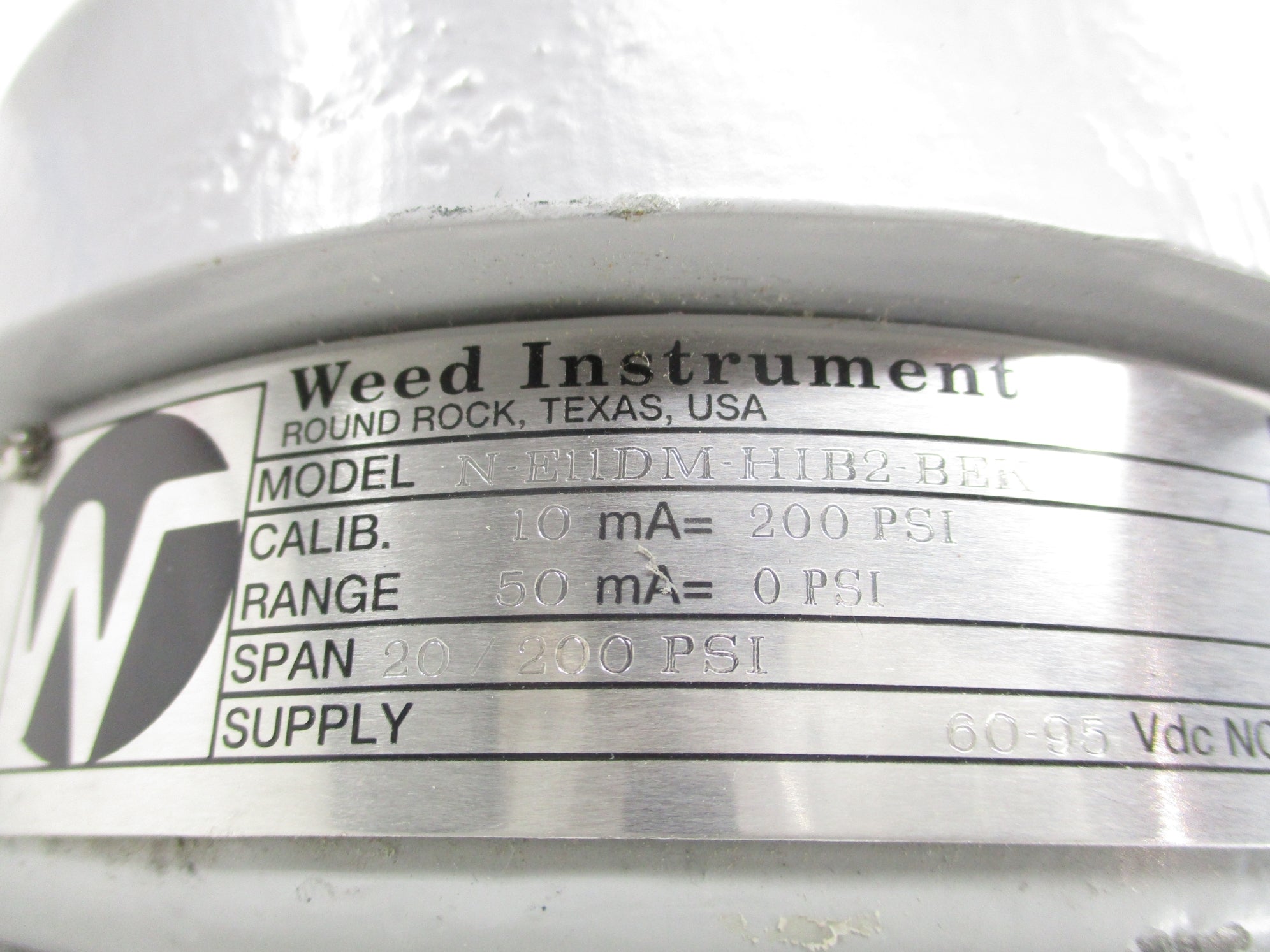 WEED INSTRUMENT N-E11DM-HIB2-BEK 200PSI NSNP