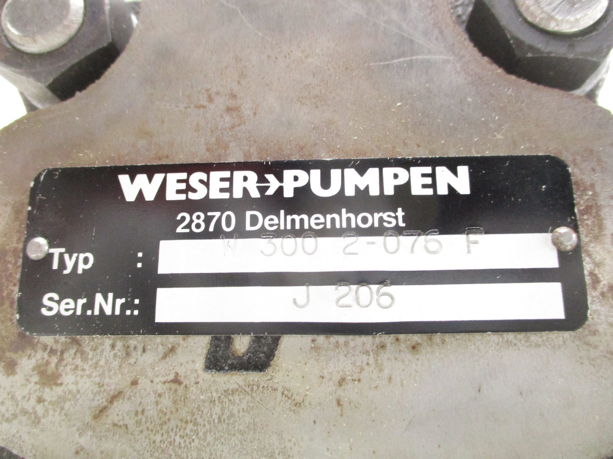 WESER PUMPEN W3002-076F NSNP