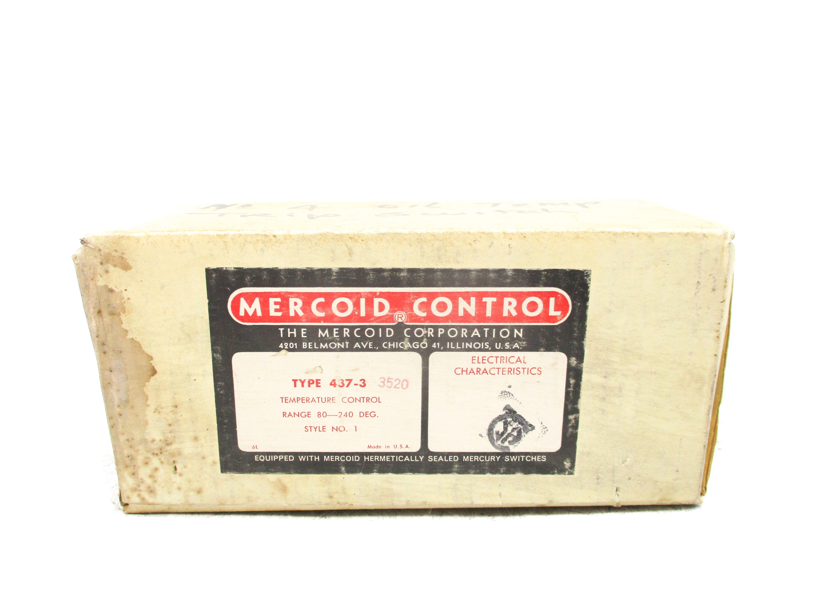 MERCOID CONTROL 437-3 80-240DEG NSMP