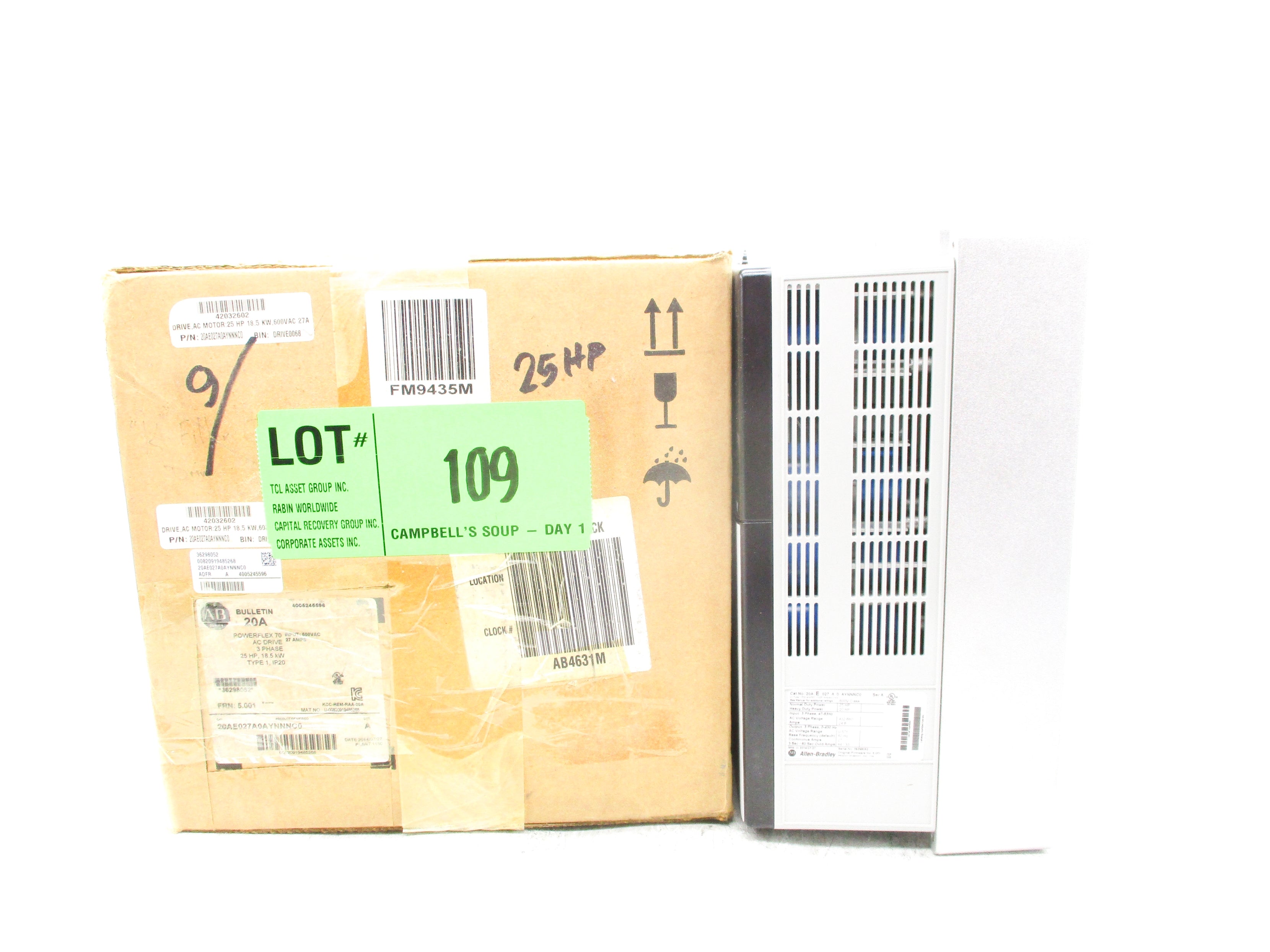 ALLEN BRADLEY 20AE027A0AYNNNC0 SER. A F/W 5.001 NSMP