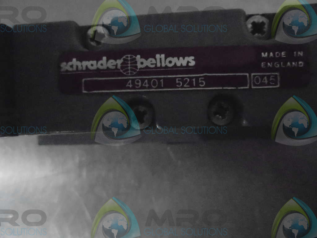 SCHRADER BELLOWS 49401 5215 SOLENOID VALVE *NEW NO BOX*