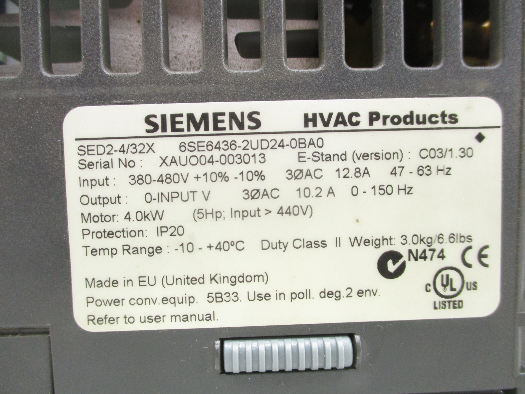 SIEMENS 6SE6436-2UD24-0BA0 UNMP