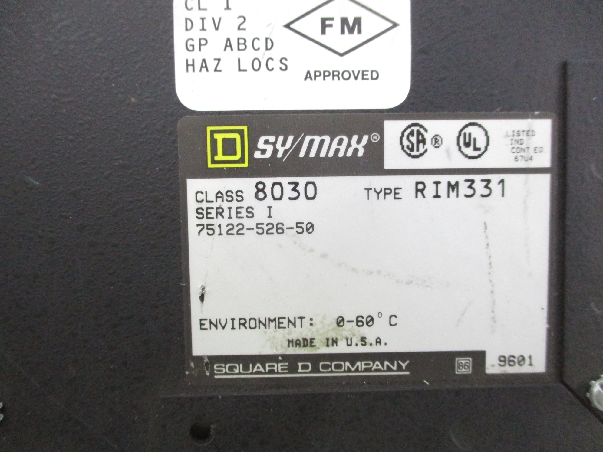 SQUARE D 8030RIM331 SER. I UNMP