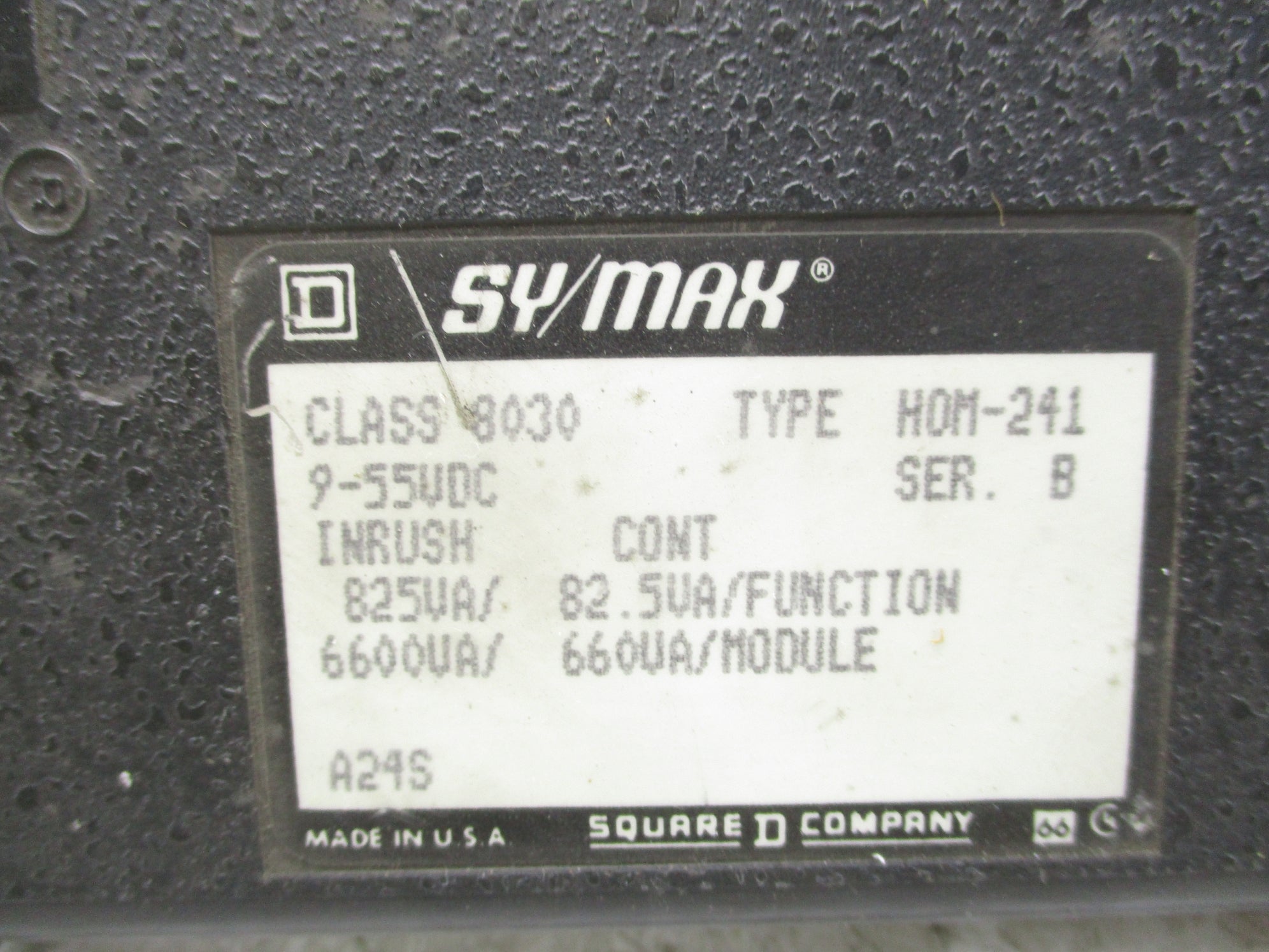 SQUARE D 8030H0M241 SER. B (AS PICTURED) UNMP