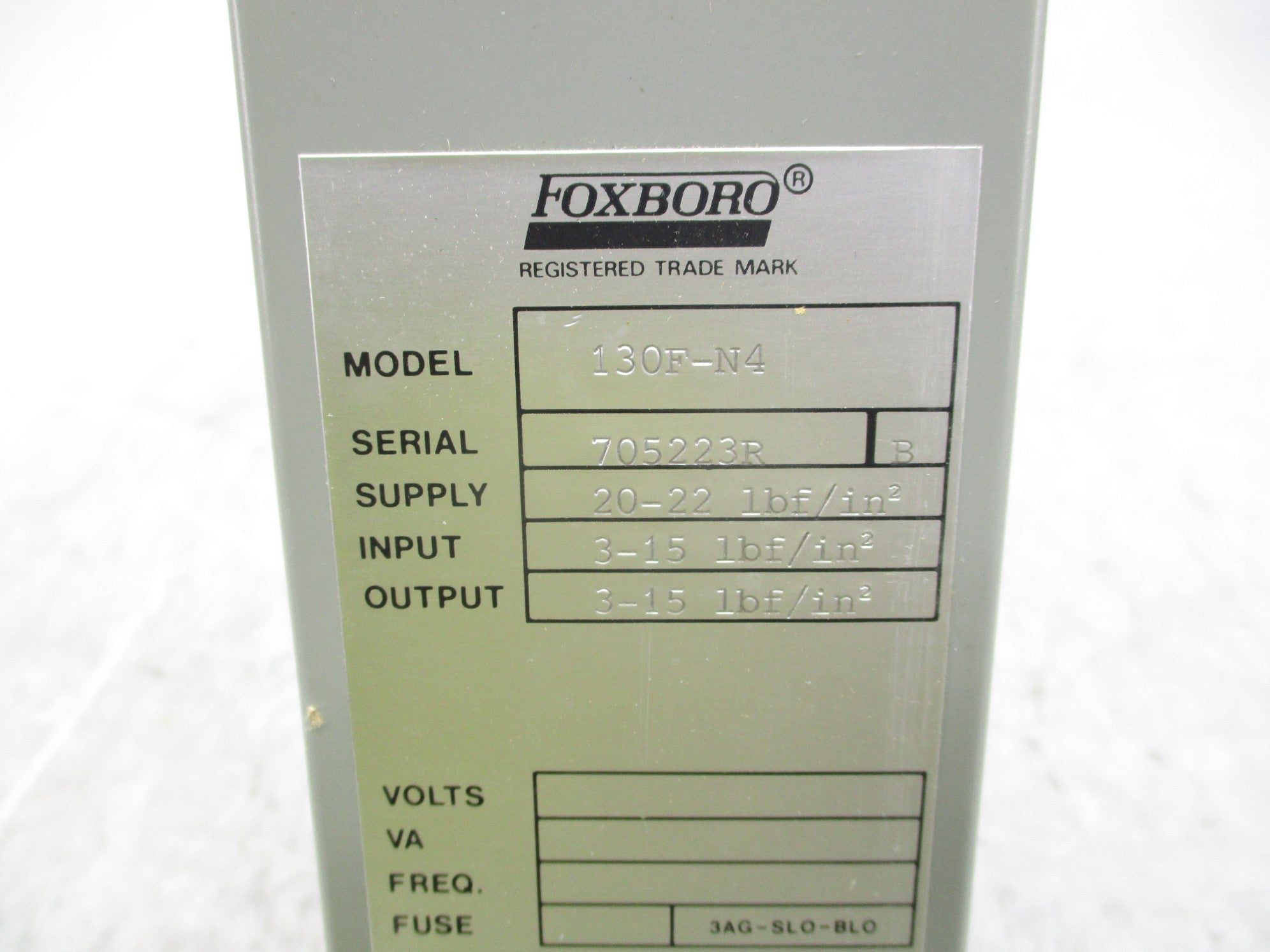 FOXBORO 130F-N4 0-60 NSNP