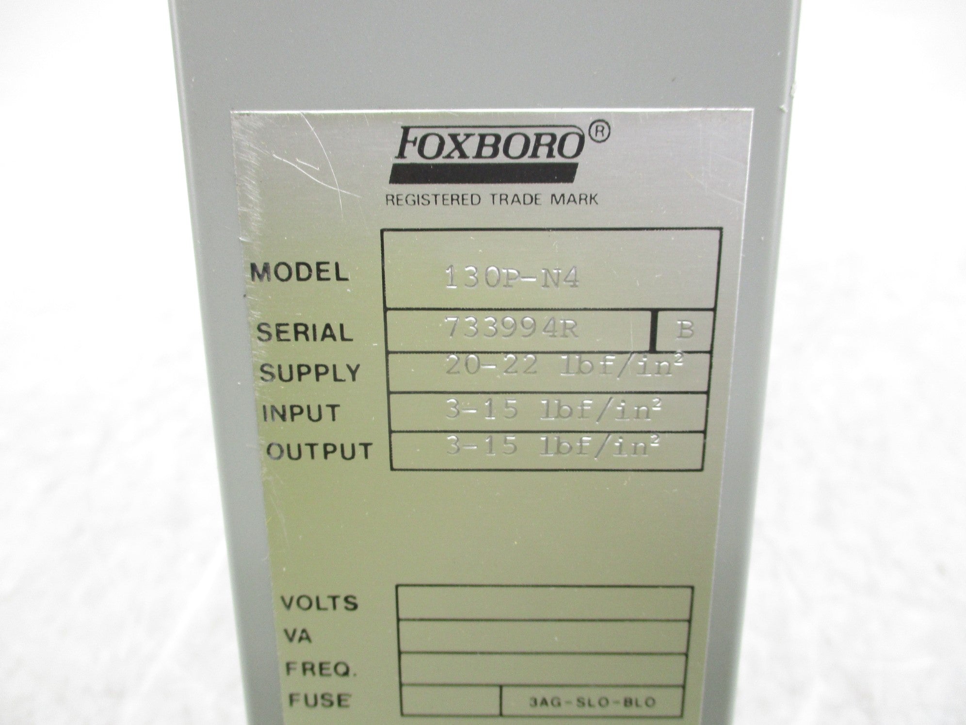 FOXBORO 130P-N4 0-3.0 NSNP