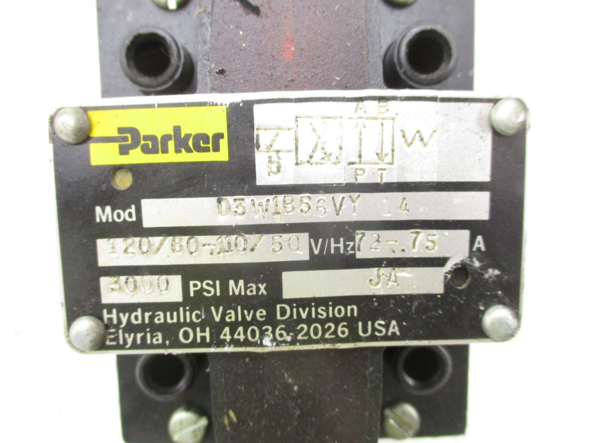 PARKER D3W1B56VY14 3000PSI 120V UNMP