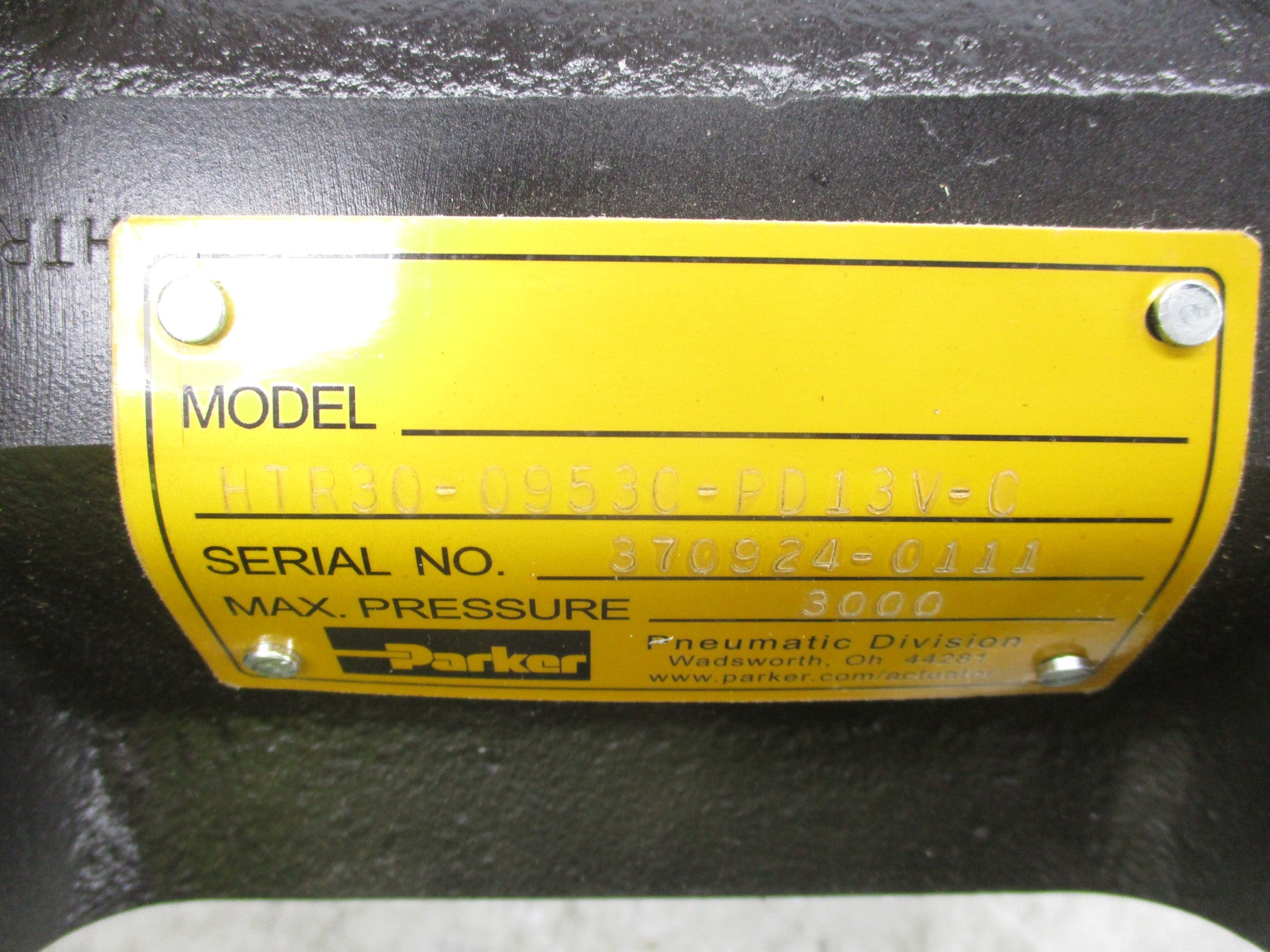 PARKER HTR30-0953C-PD13V-C 3000PSI NSNP