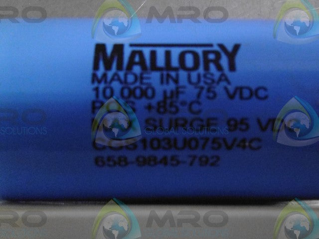 MALLORY INDUSTRIES CGS103U075V4C CAPAITOR  *NEW IN BOX*