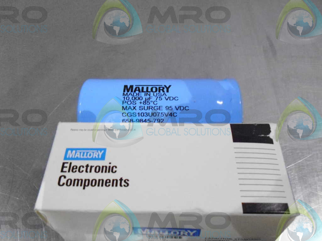 MALLORY INDUSTRIES CGS103U075V4C CAPAITOR  *NEW IN BOX*