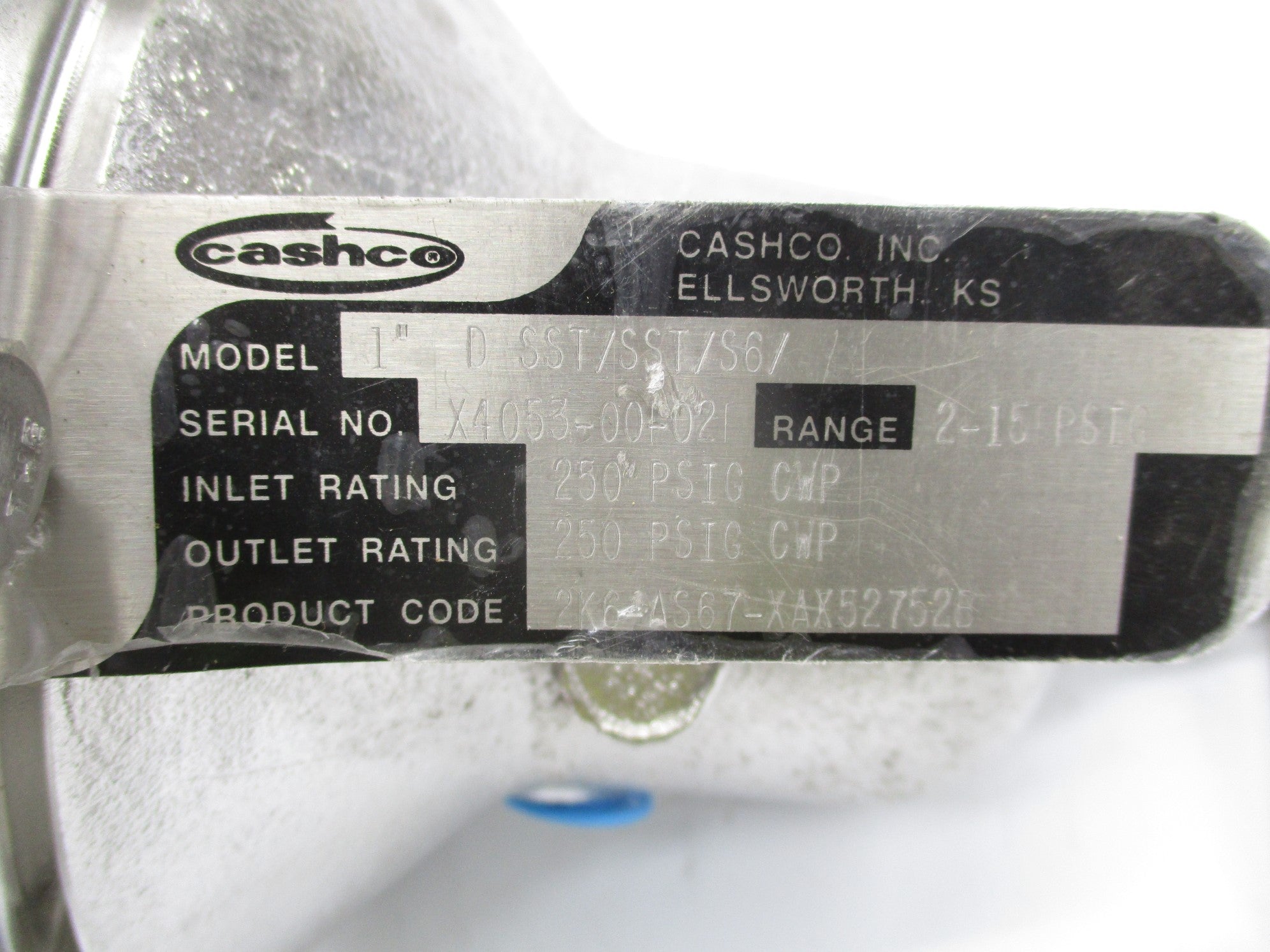 CASHCO 1"DSST/SST/S6 250PSI NSNP