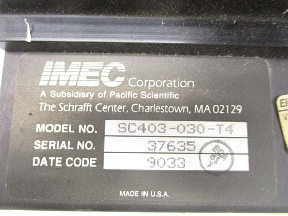 PACIFIC SCIENTIFIC SC403-030-T4 (AS PICTURED) UNMP