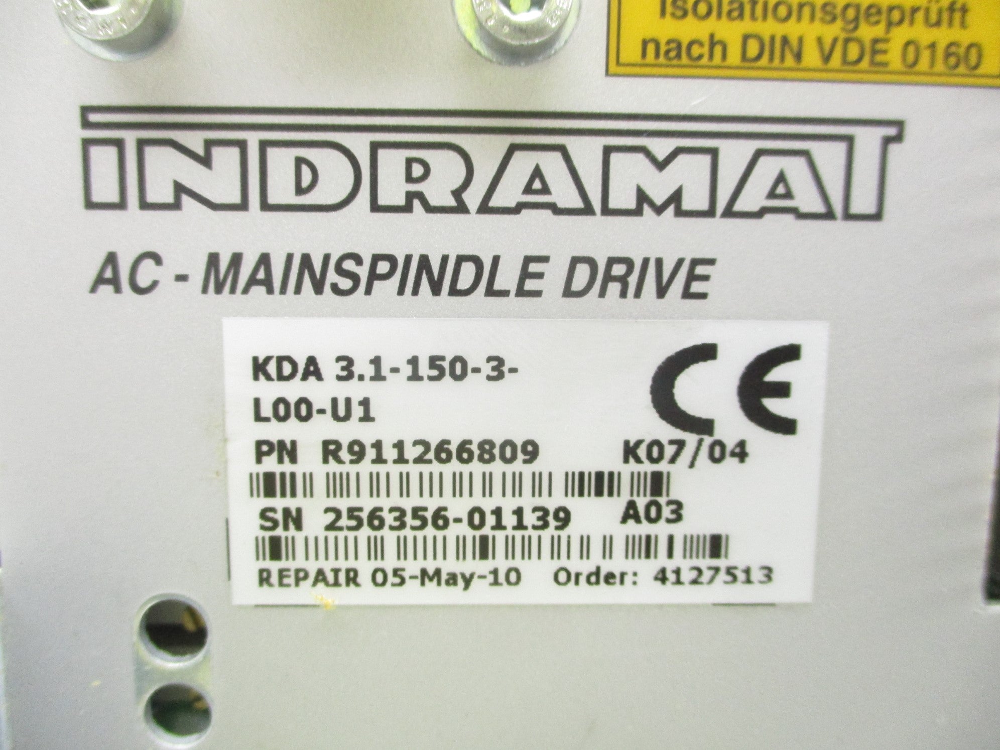 INDRAMAT KDA3.1-150-3-L00-U1 R911266809 REMAN