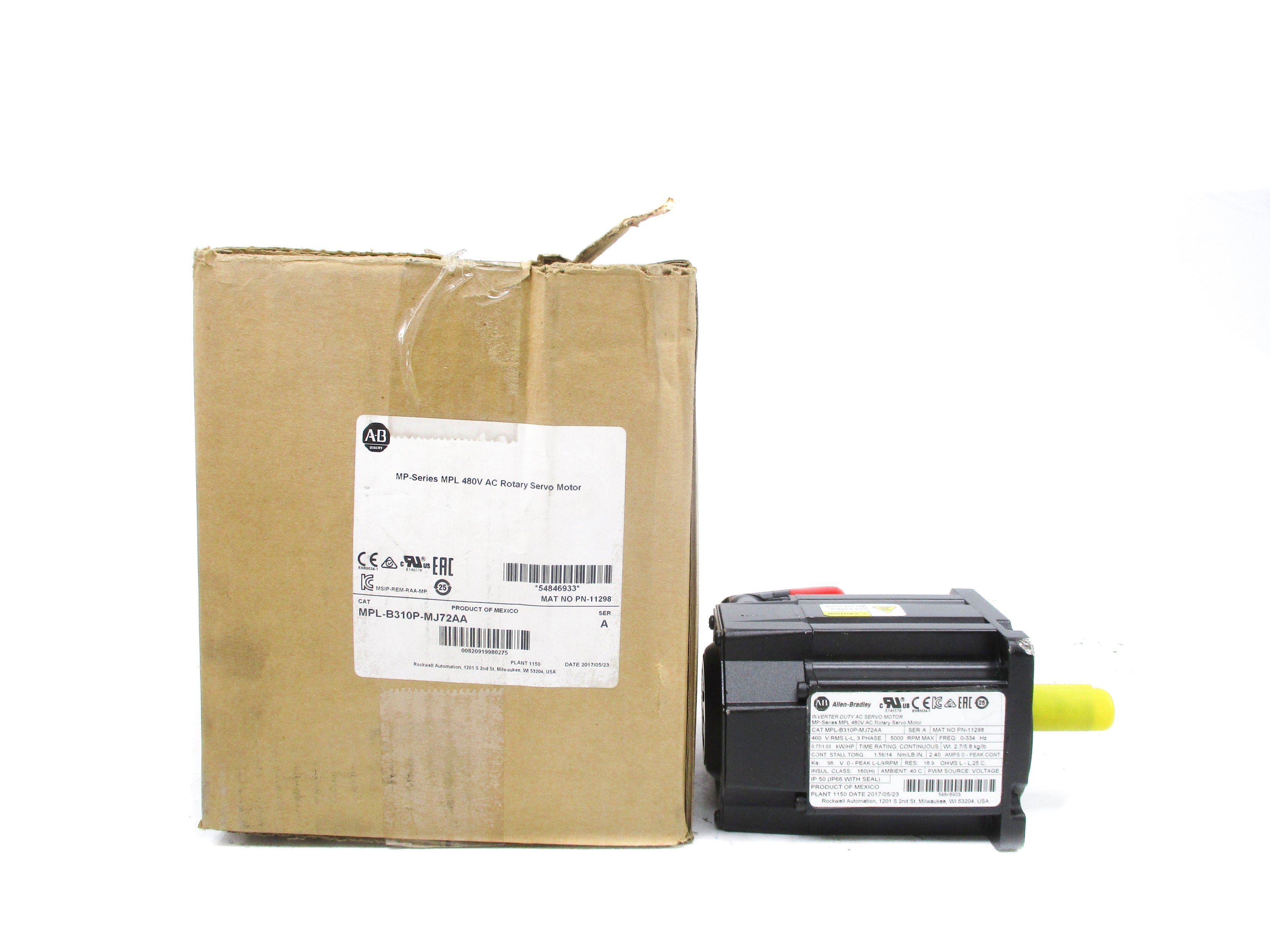 ALLEN BRADLEY MPL-B310P-MJ72AA SER. A (AS PICTURED) NSMP