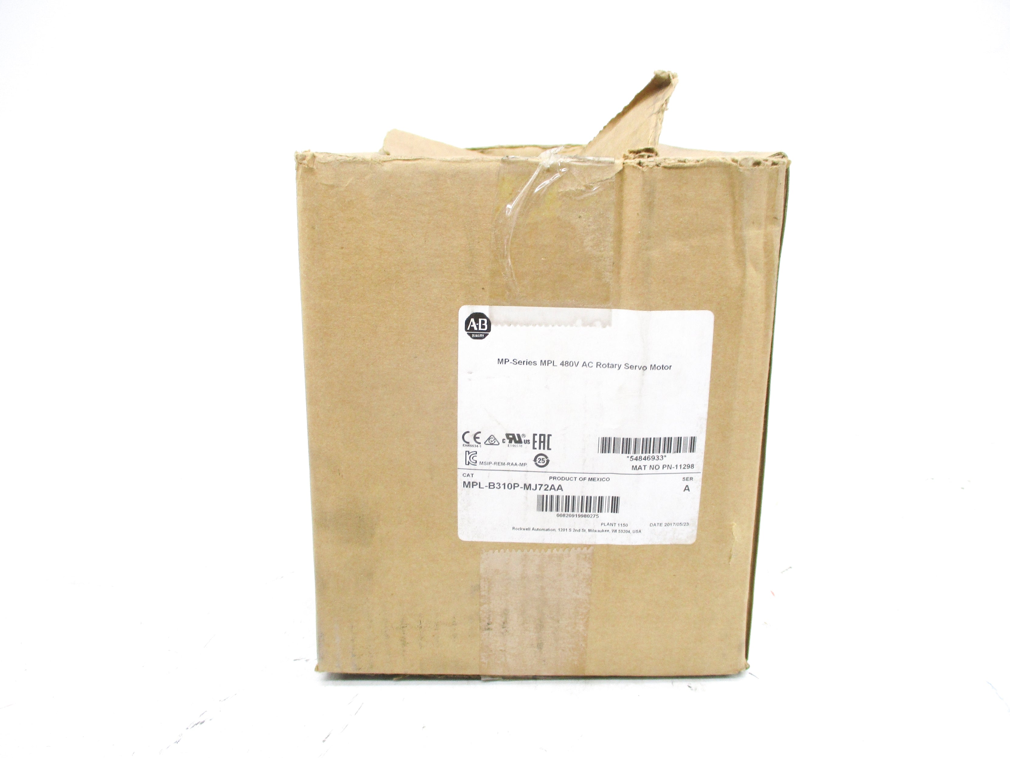 ALLEN BRADLEY MPL-B310P-MJ72AA SER. A (AS PICTURED) NSMP