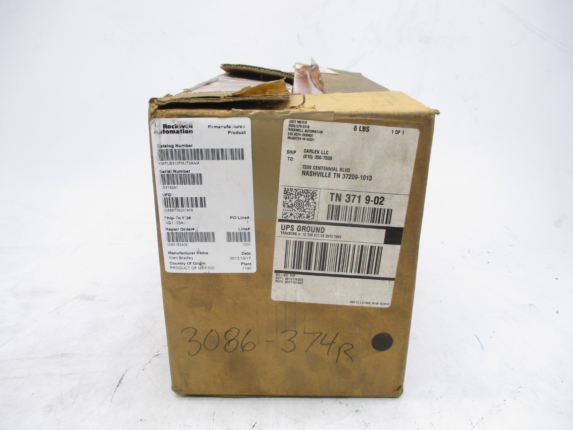 INDUSTRIAL SPARE PART RMPL-B310P-MJ72AA SER. A REMAN