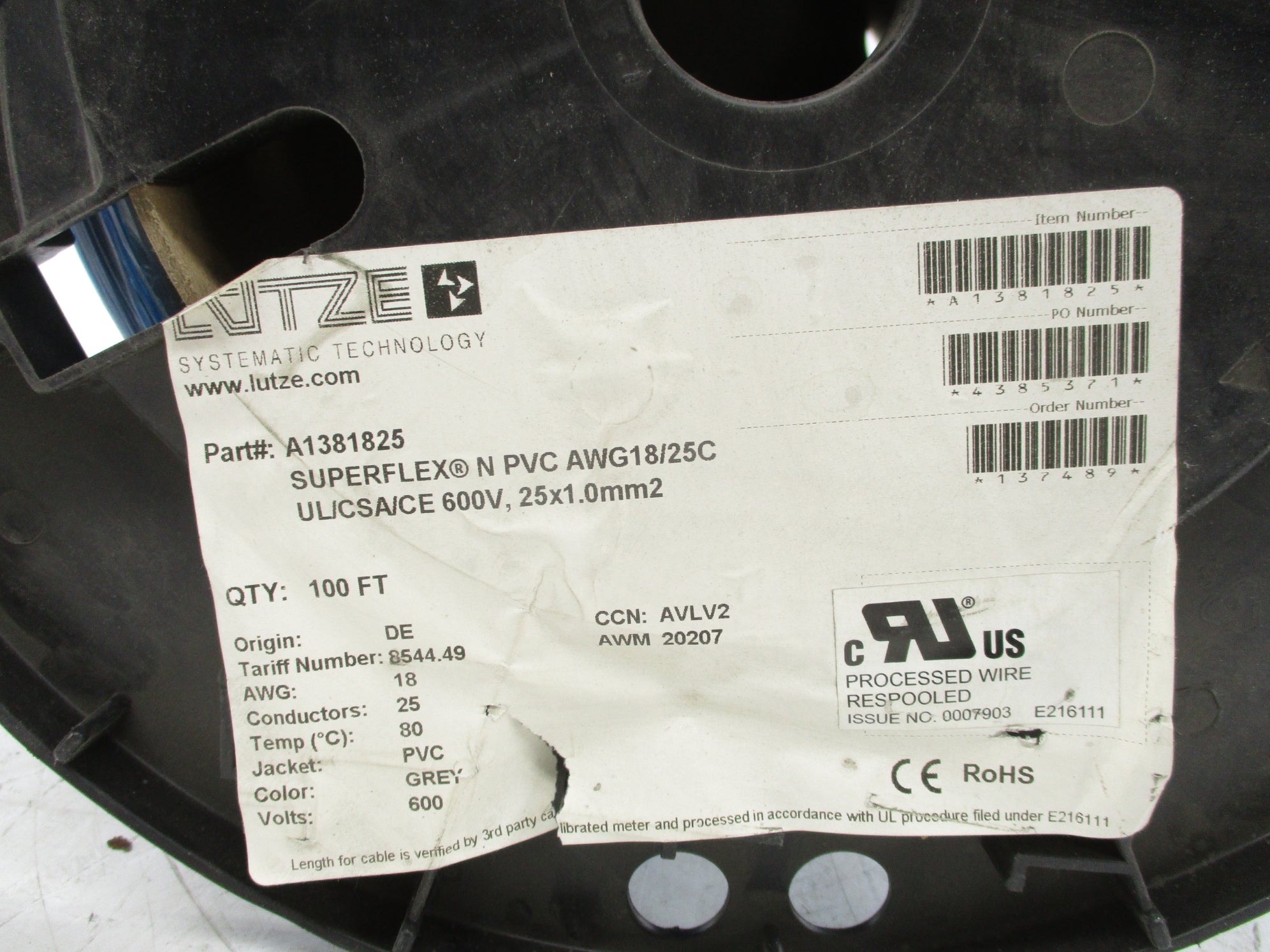 LUTZE A1381825 100FT NSNP