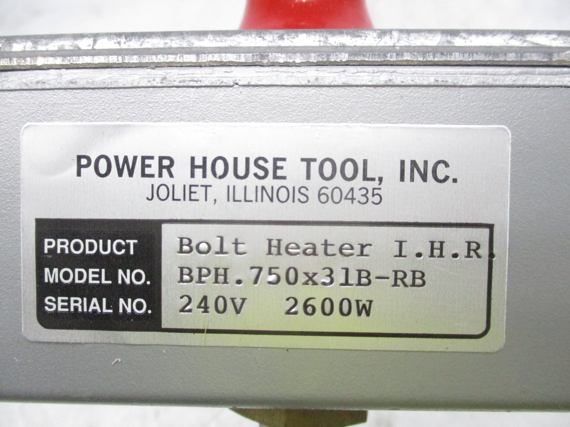 POWER HOUSE TOOL BPH.750X31B-RB (AS PICTURED) NSNP
