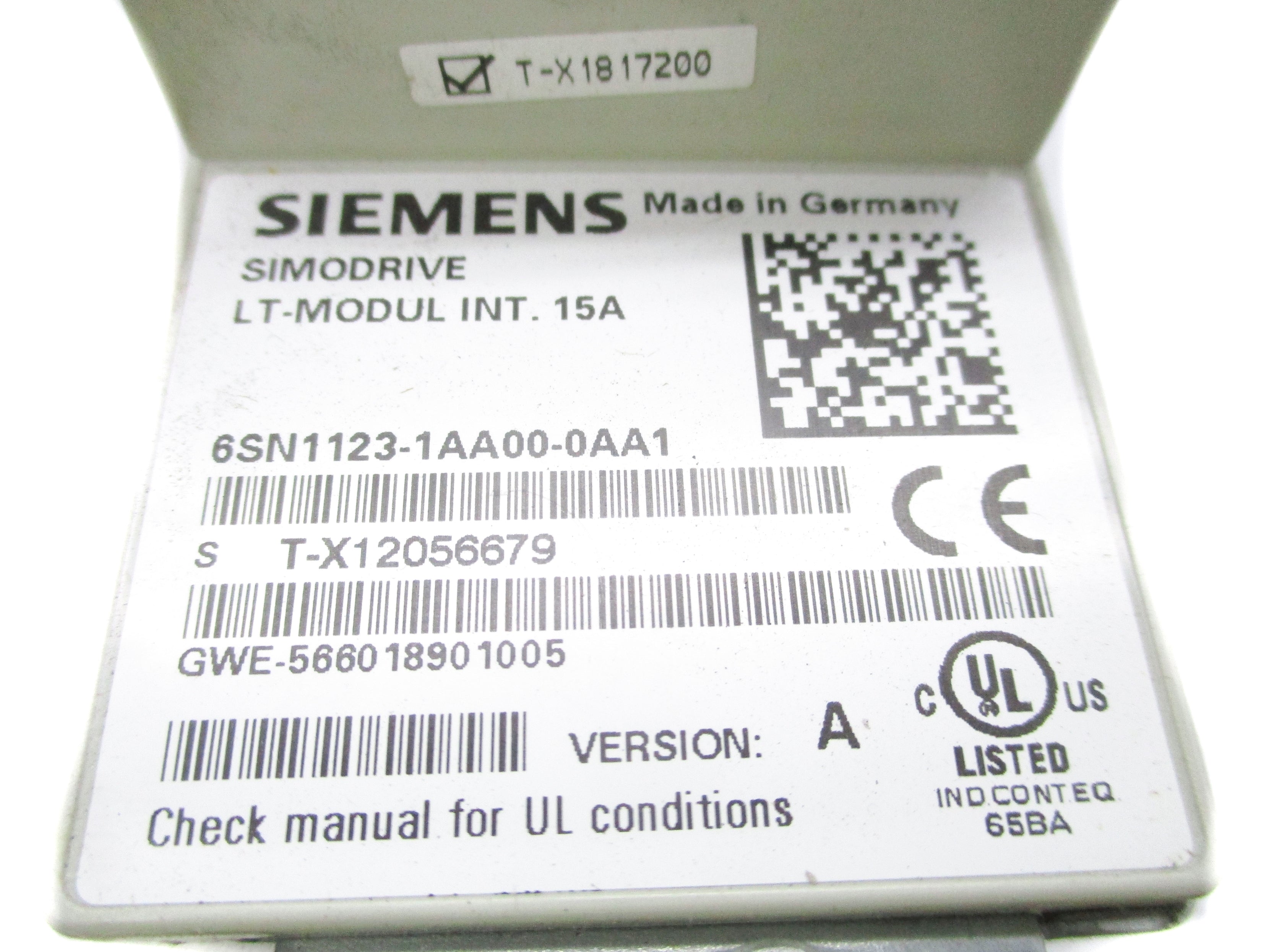 SIEMENS 6SN1123-1AA00-0AA1 UNMP