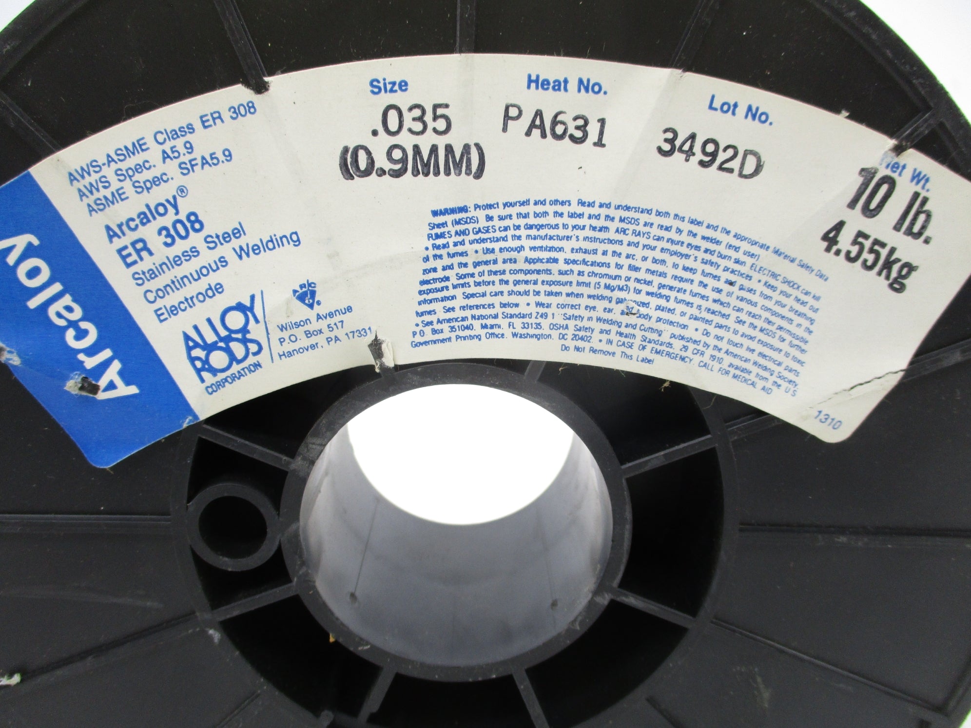 ARCALOY ER308 10LBS NSNP