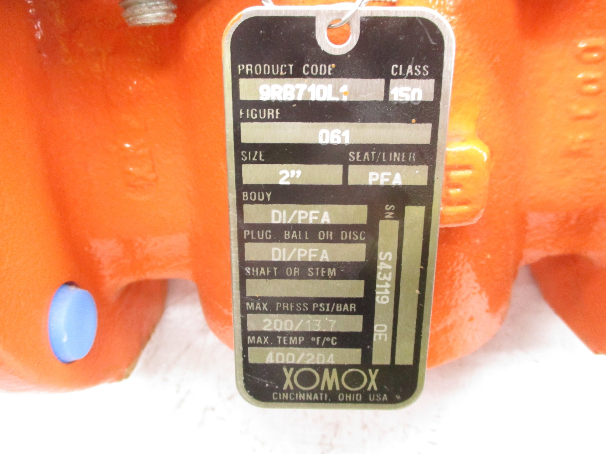 XOMOX 9RB710L1 200PSI NSNP