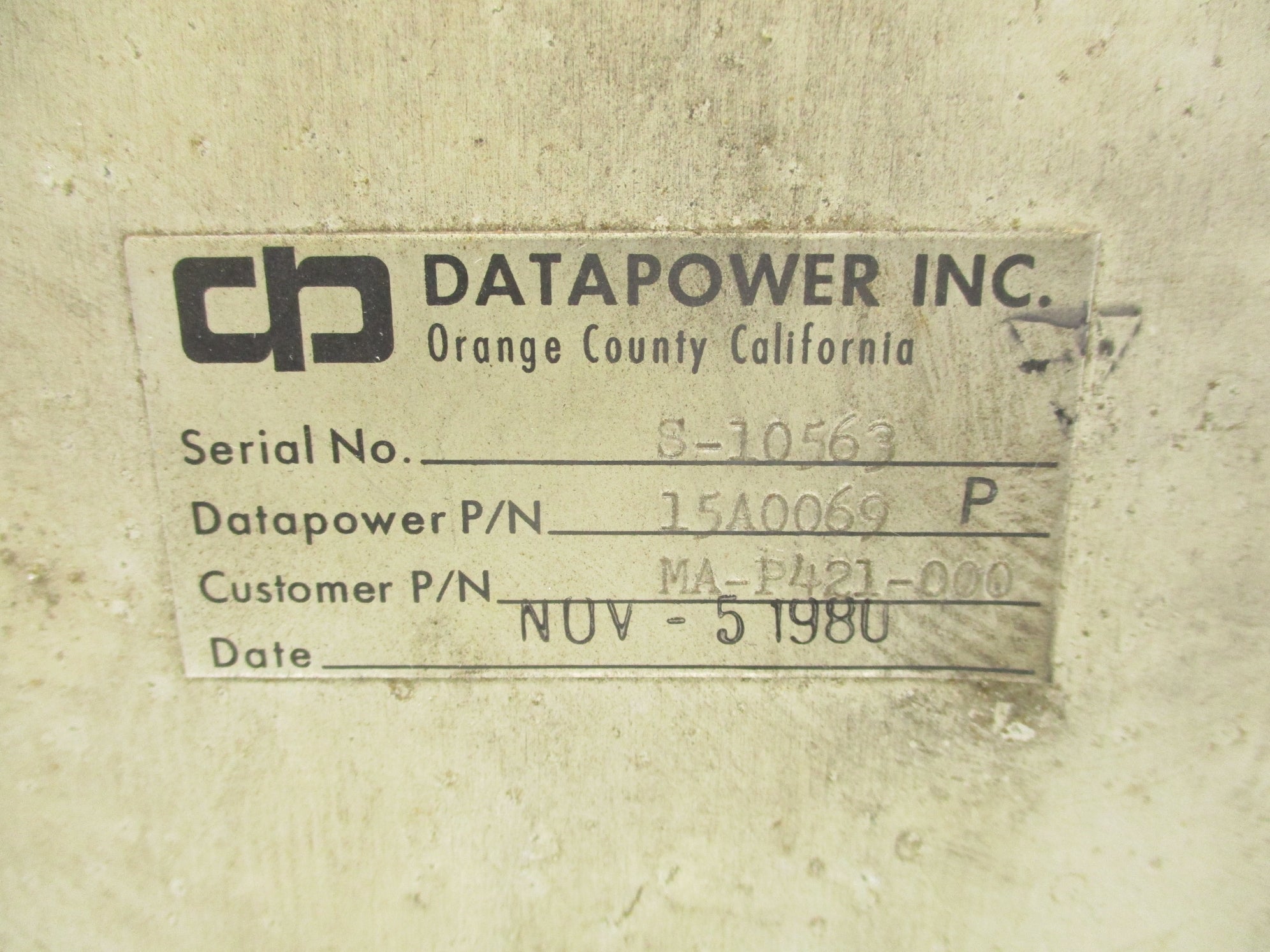 DATA POWER 15A0069P UNMP