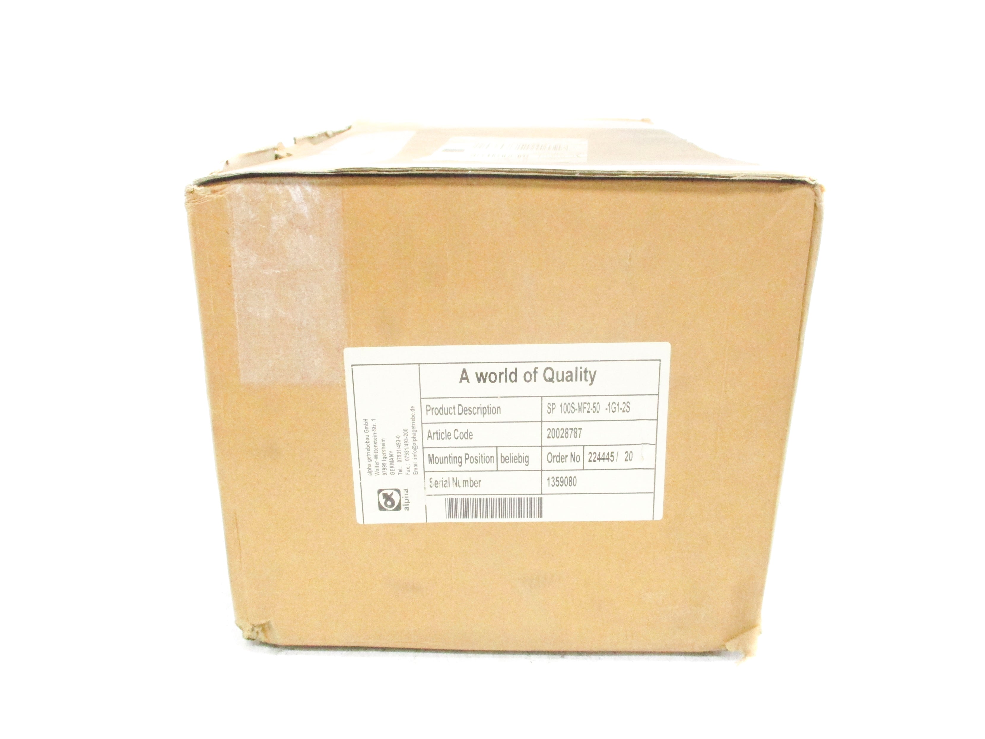 ALPHA SP100S-MF2-50-1G1-2S NSMP