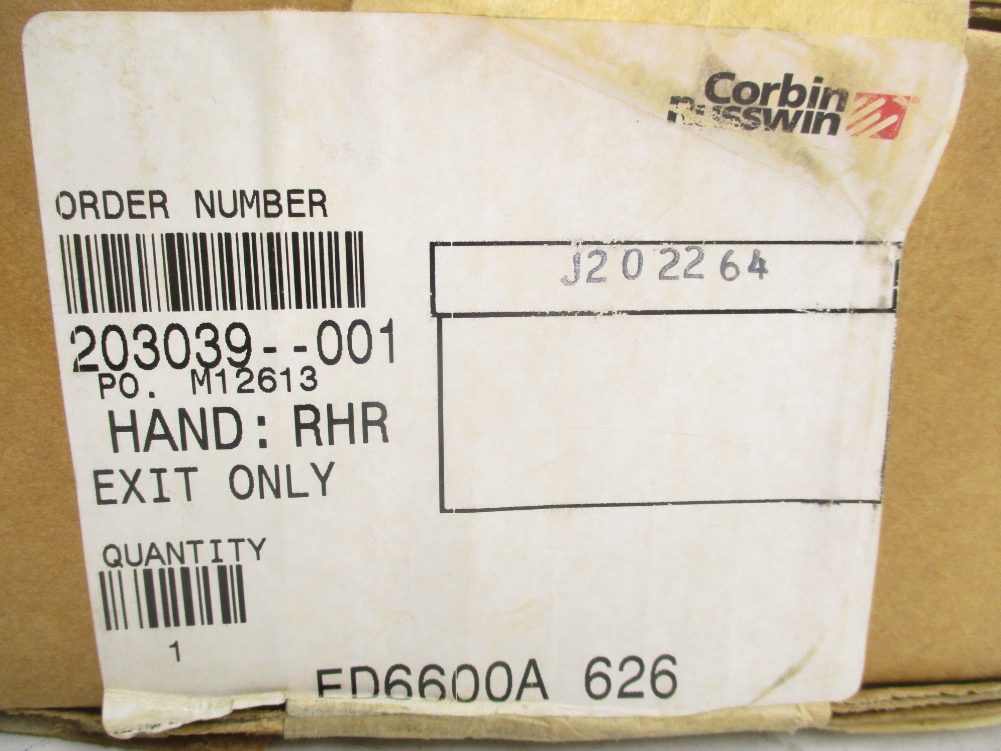 CORBIN RUSSWIN ED6600AA NSMP