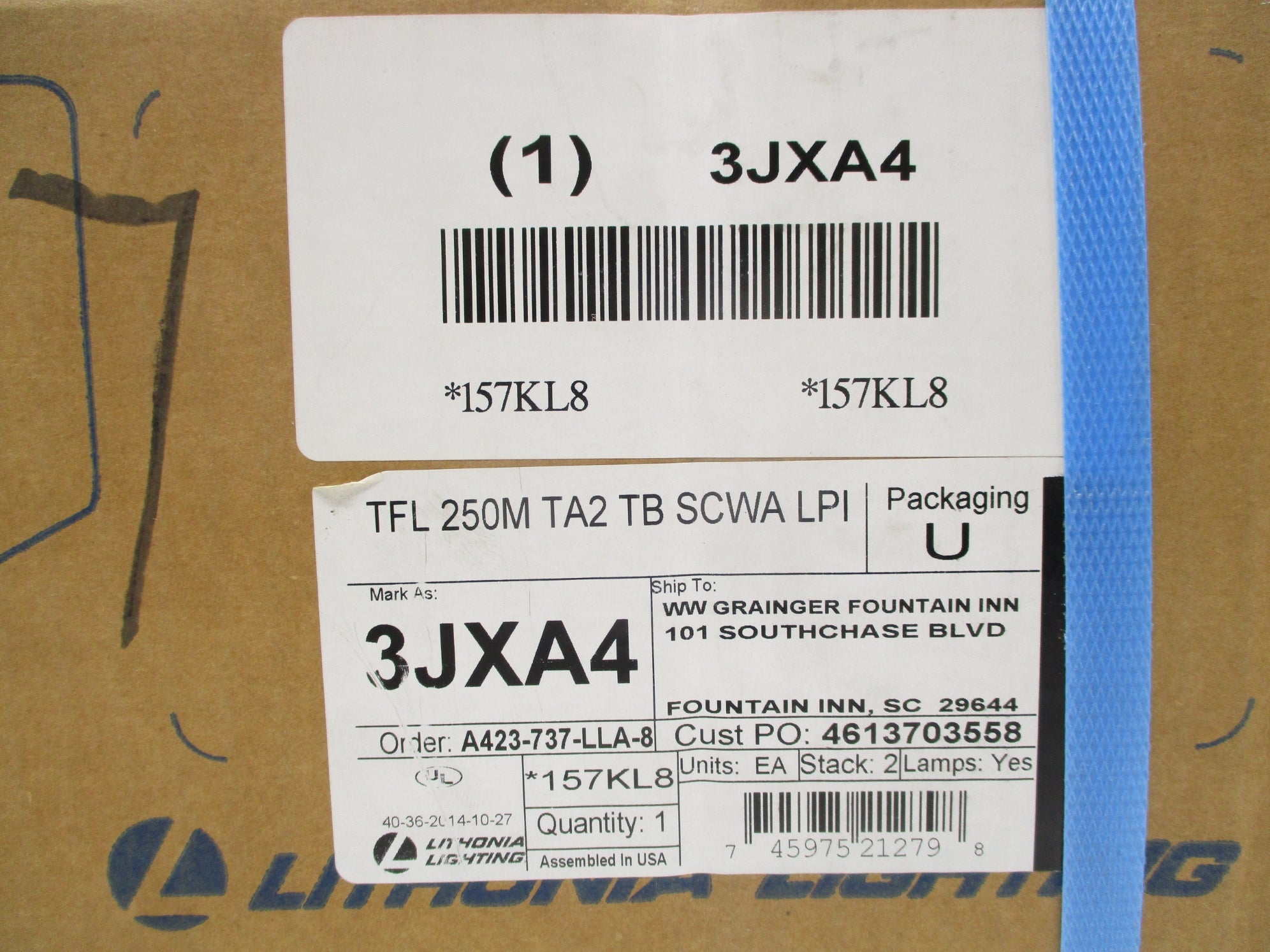 LITHONIA LIGHTING TFL250MTA2TBSCWALPI NSFS