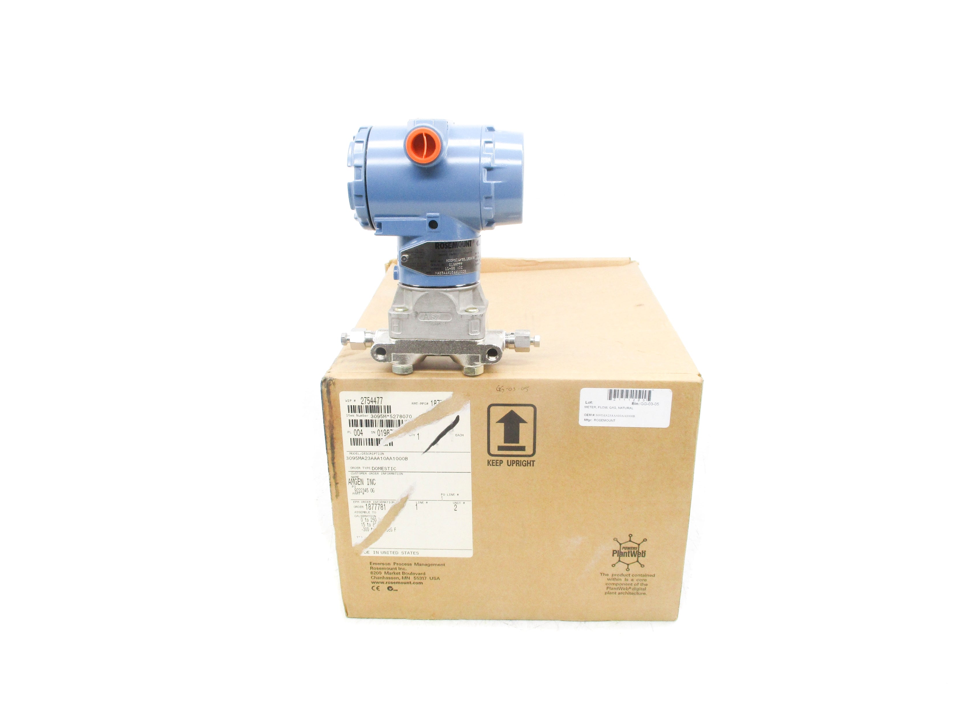 ROSEMOUNT 3095MA23AAA10AA1000B 800PSI NSMP