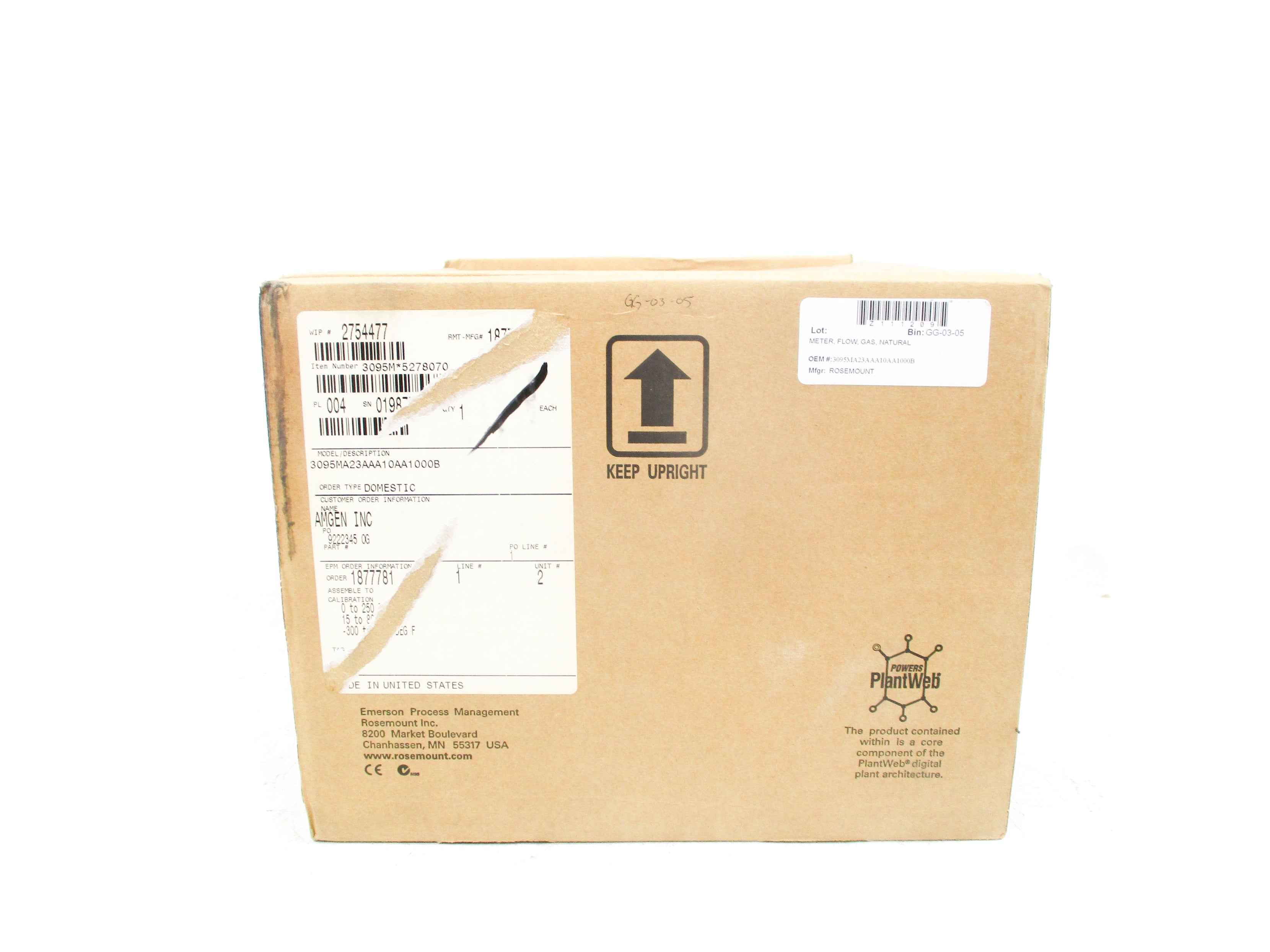 ROSEMOUNT 3095MA23AAA10AA1000B 800PSI NSMP